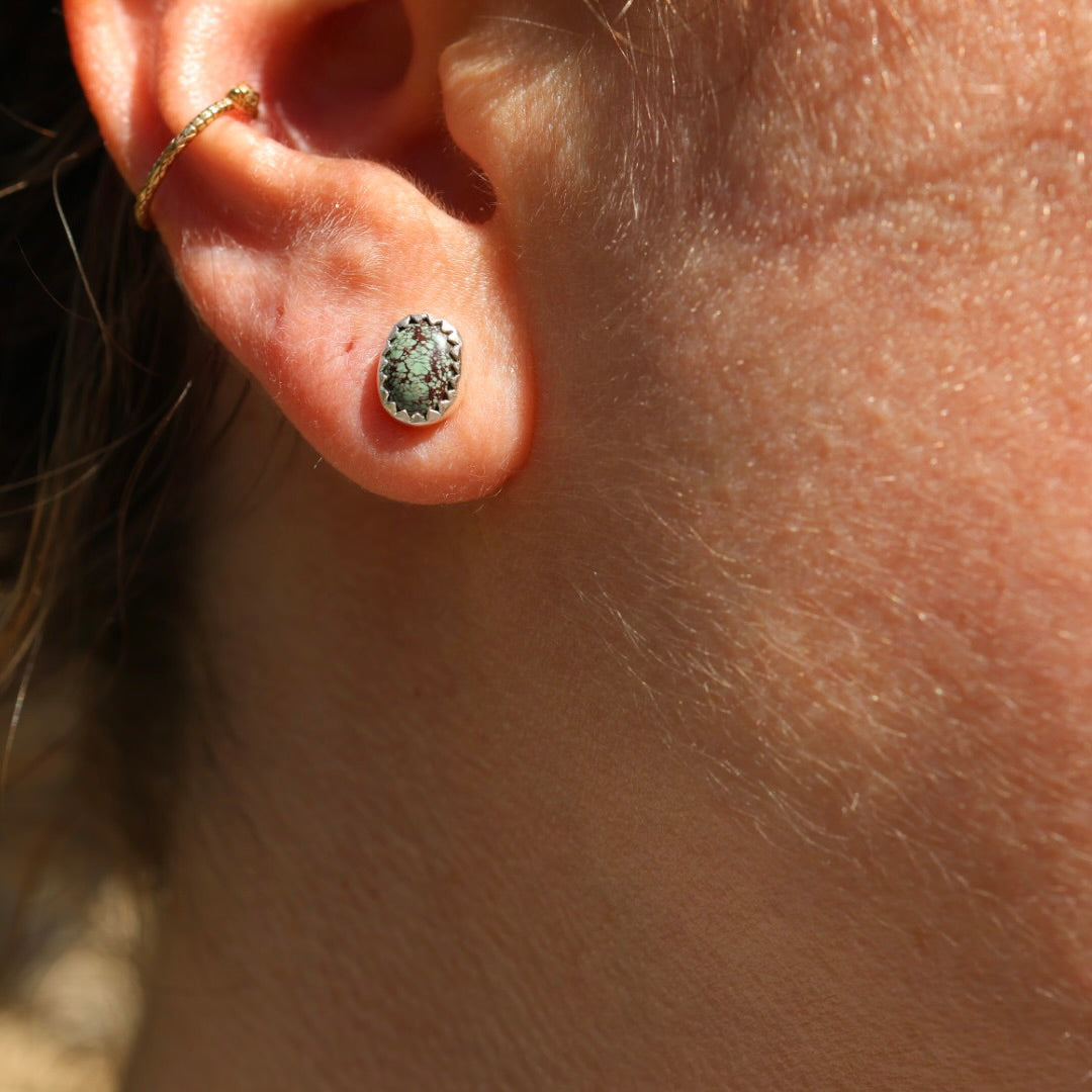 Egyptian Turquoise Stud Earrings