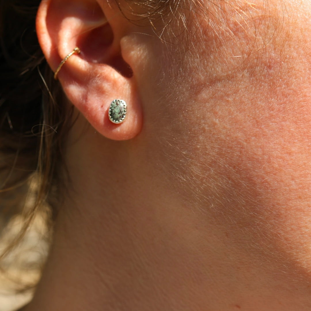 Egyptian Turquoise Stud Earrings