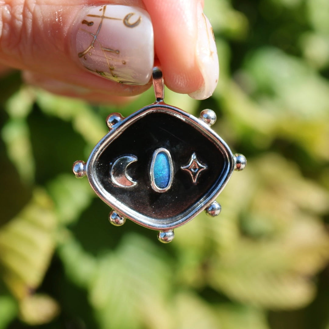Celestial Opal Studded Pendant