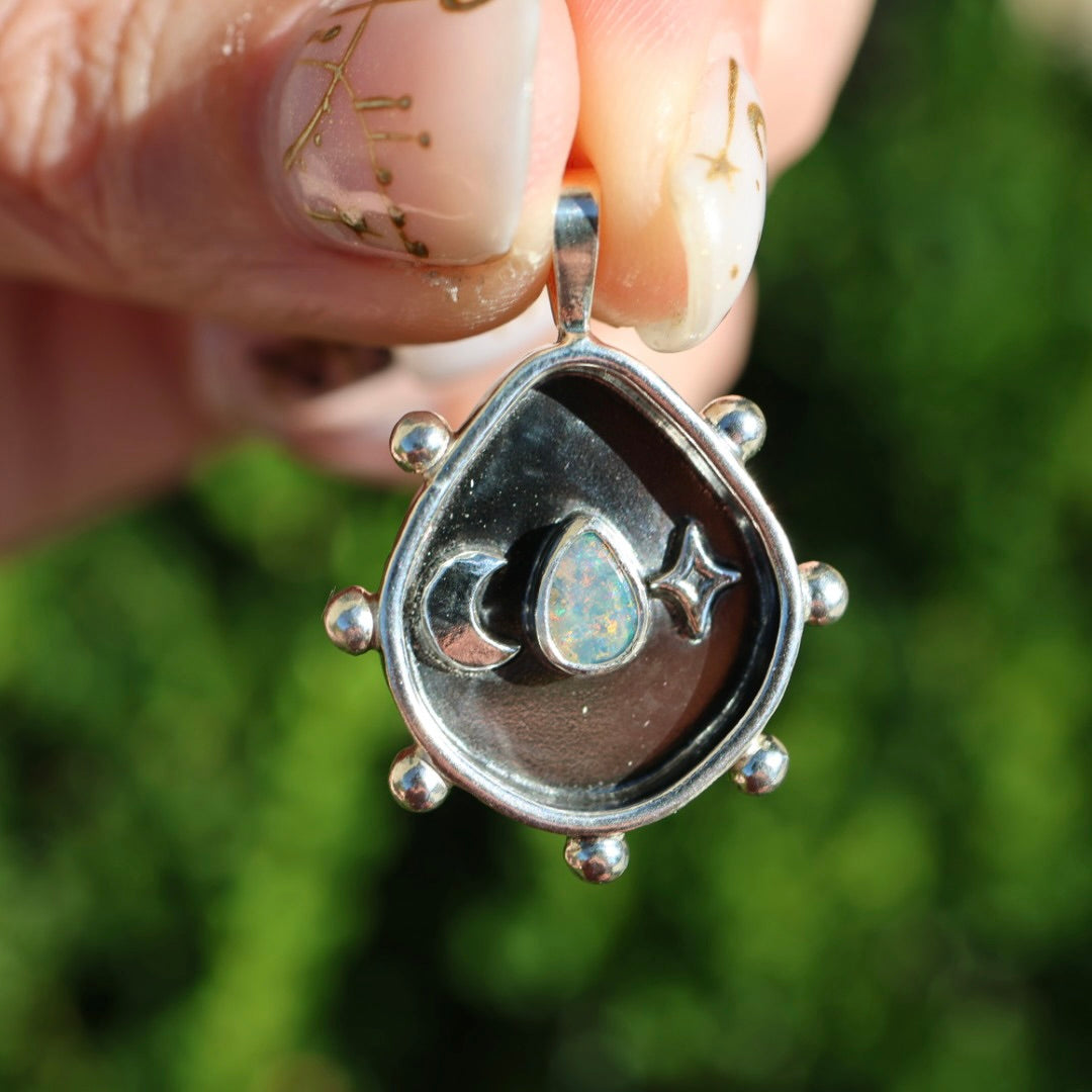 Celestial Opal Studded Pendant