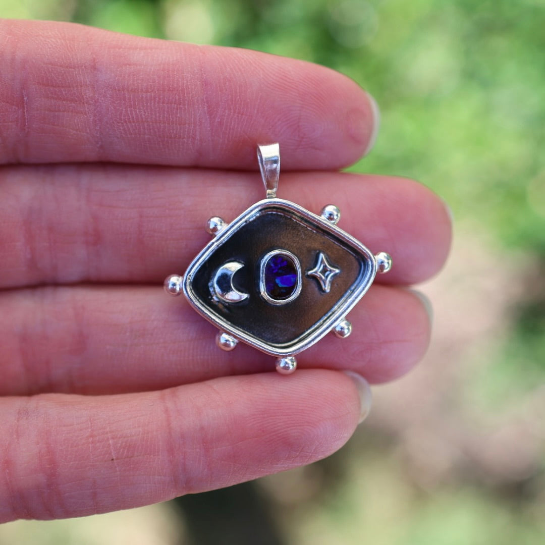 Celestial Opal Studded Pendant