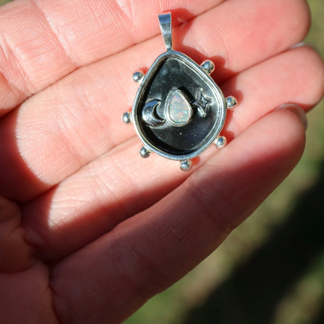 Celestial Opal Studded Pendant