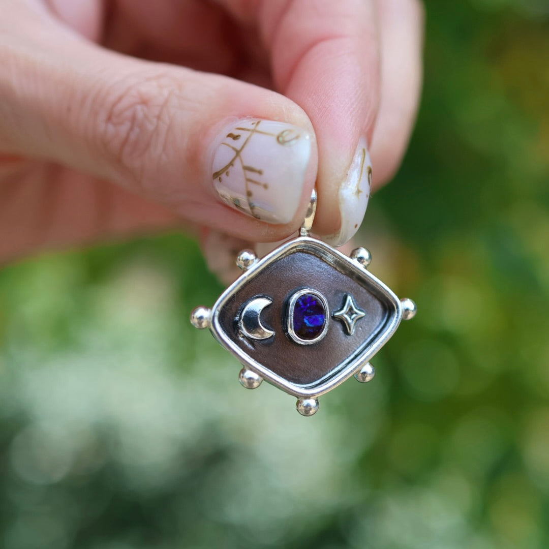 Celestial Opal Studded Pendant