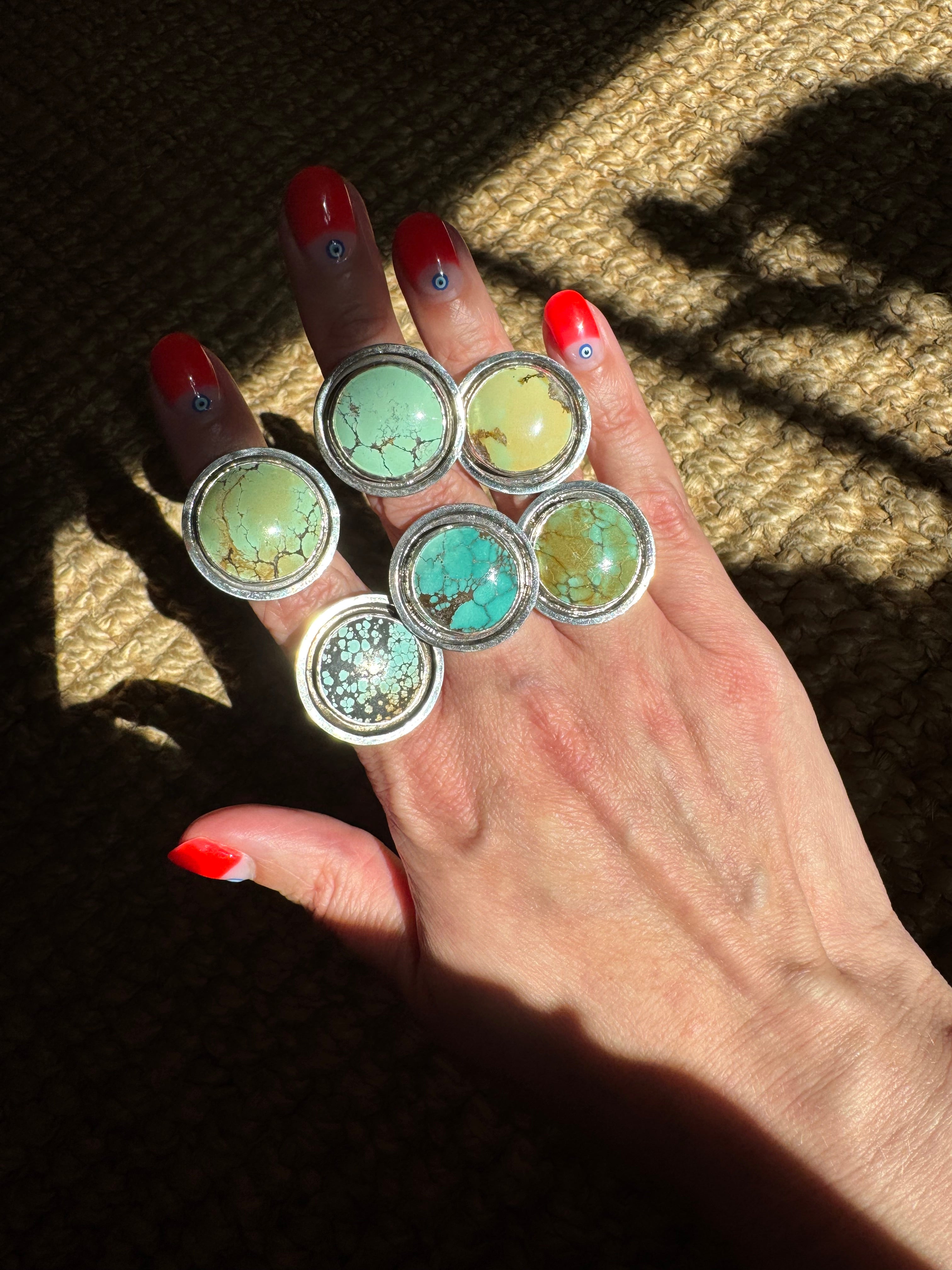 Turquoise Banded Ring (Size 8)