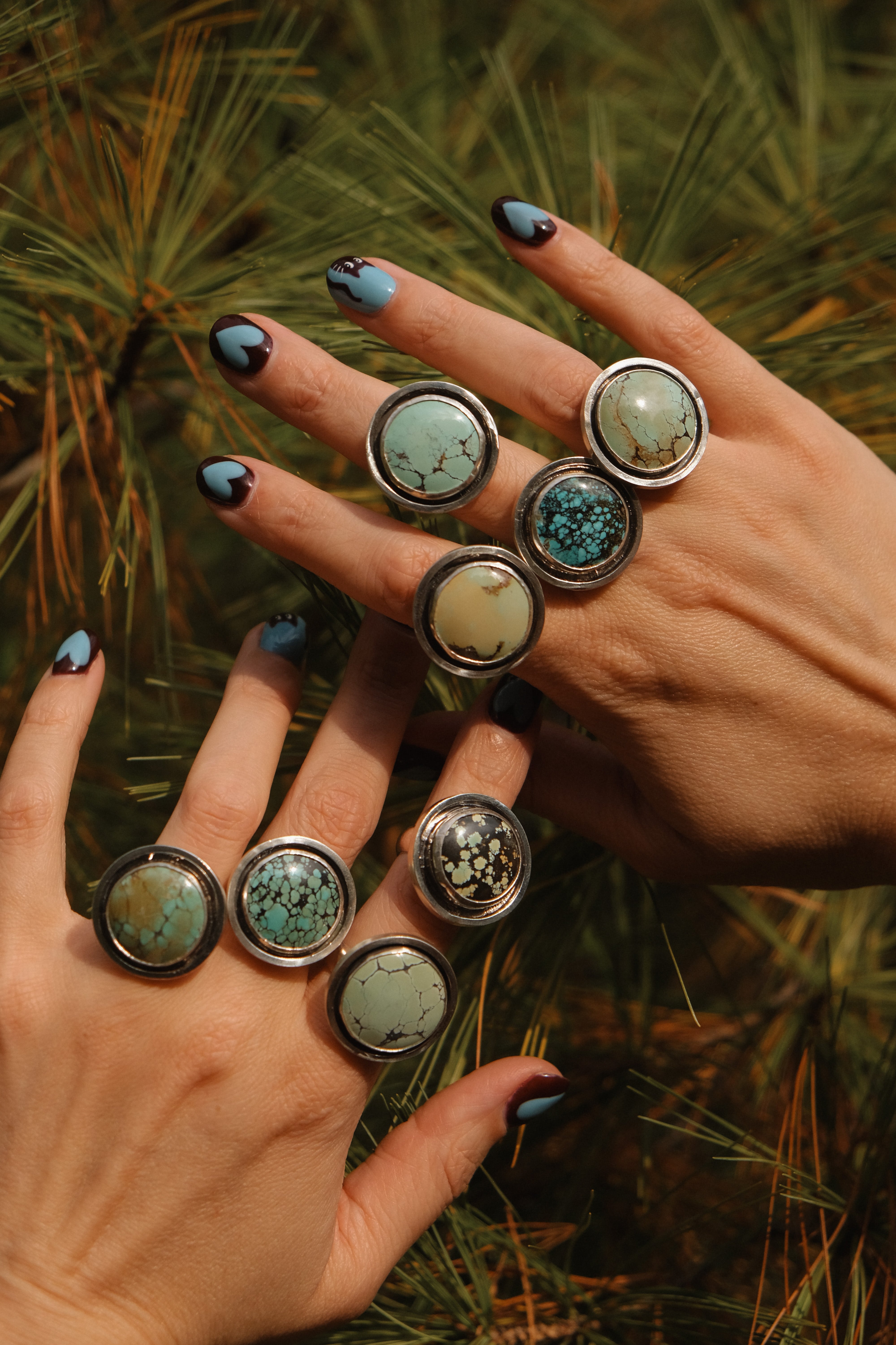 MTO Turquoise Banded Ring | Pick your Own Stone | Semi-Custom