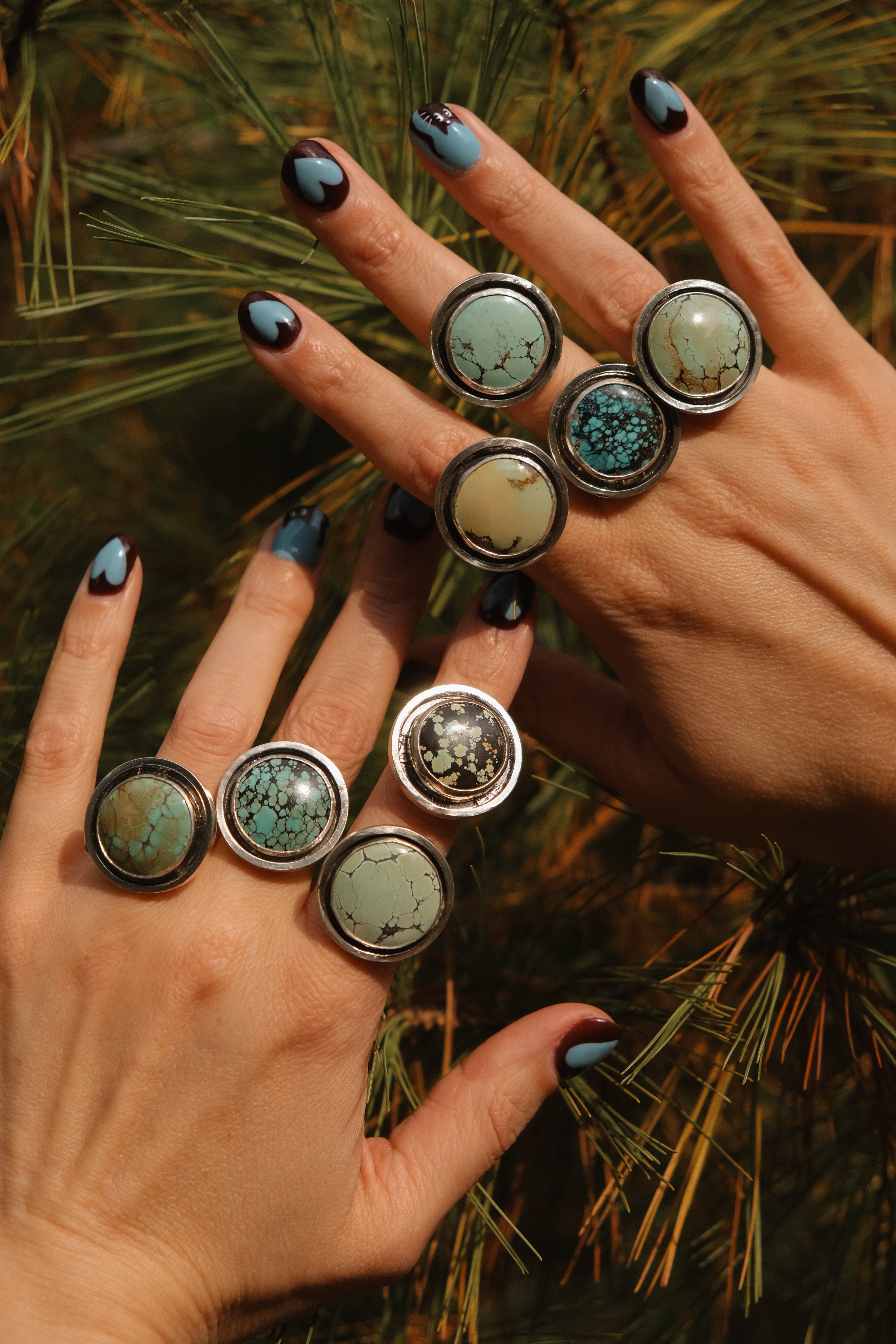 MTO Turquoise Banded Ring | Pick your Own Stone | Semi-Custom