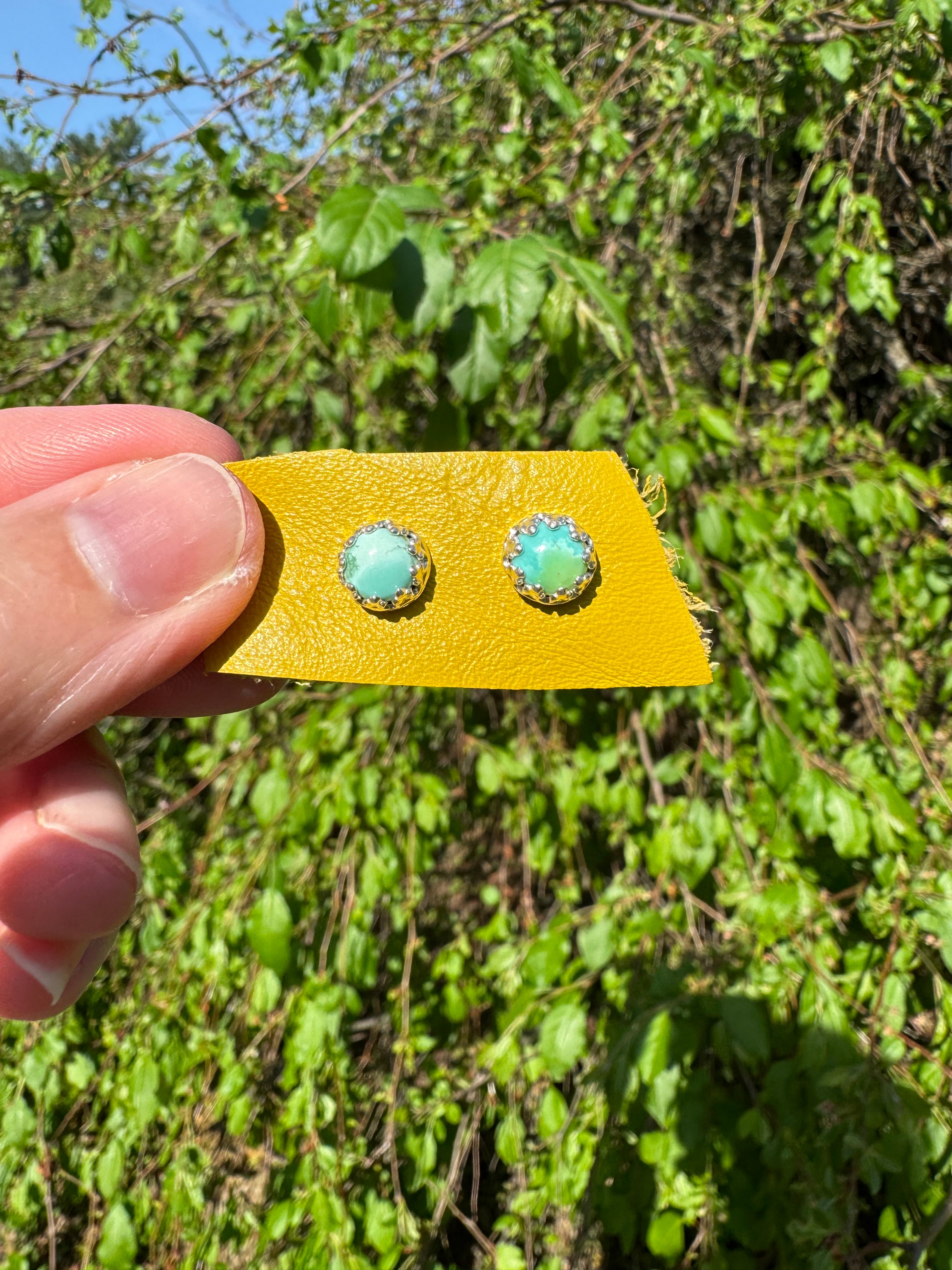 Carico Lake Turquoise Stud Earrings