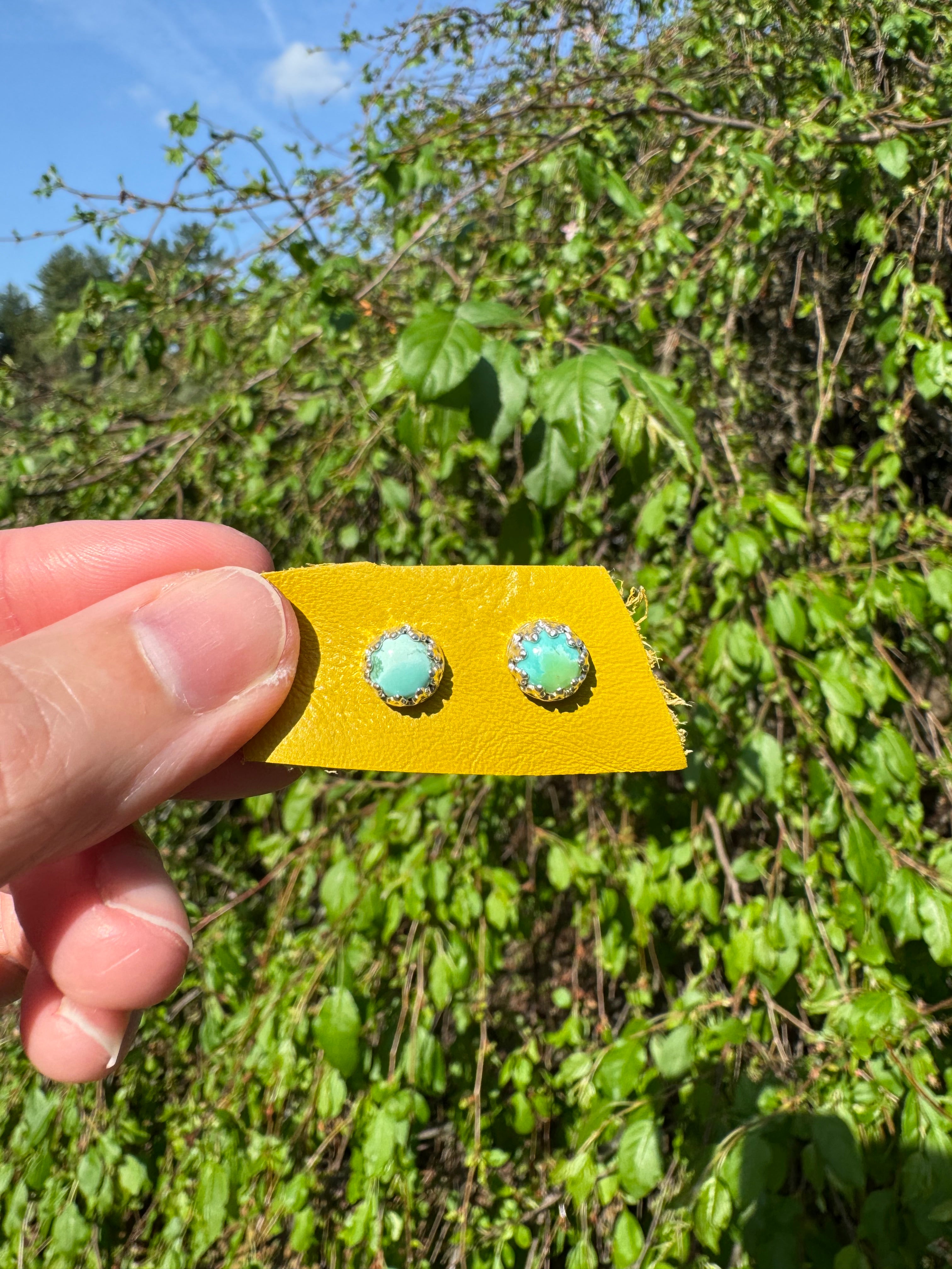 Carico Lake Turquoise Stud Earrings