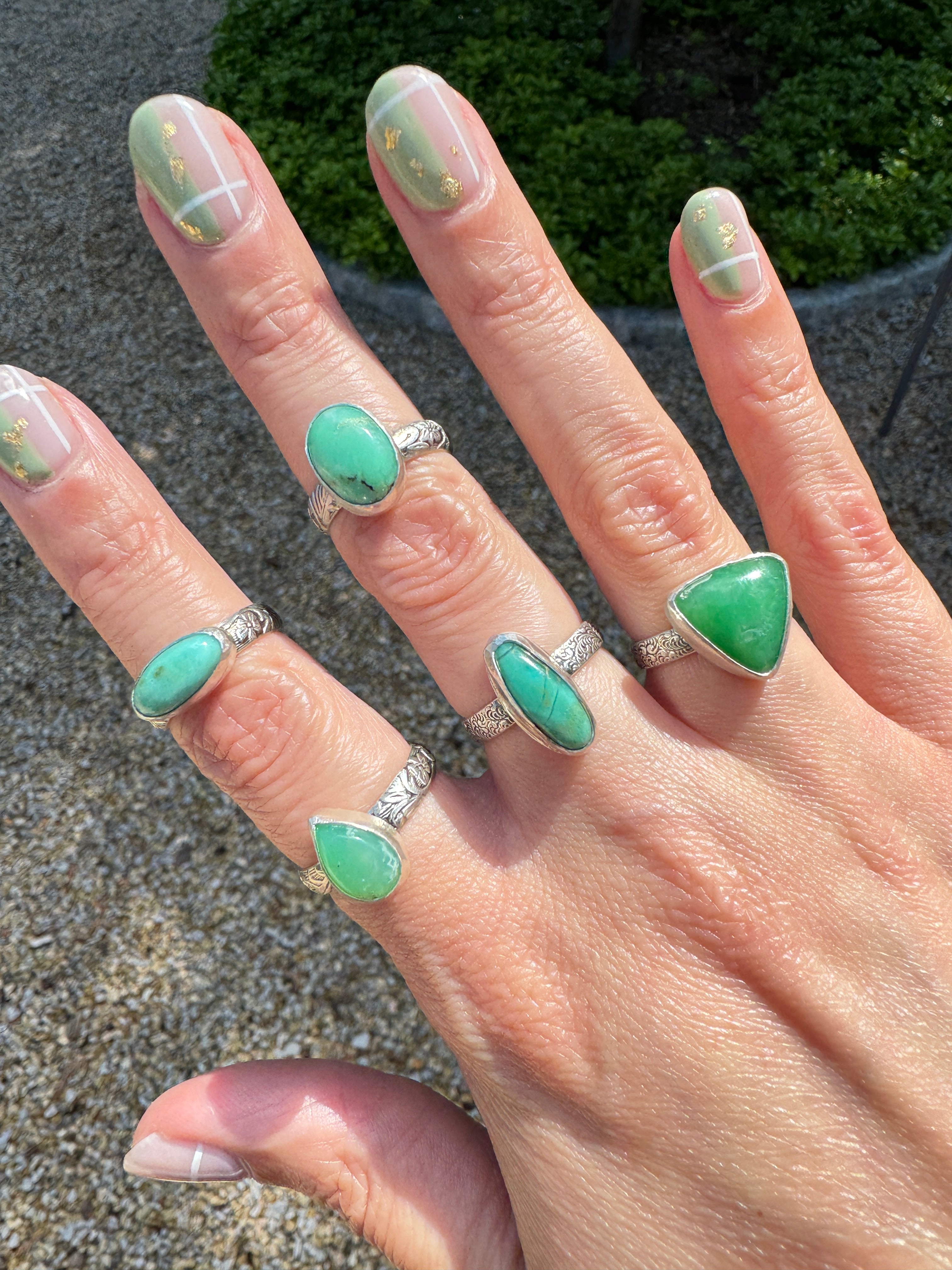Carriage House Jewelry | Chrysoprase Ring 