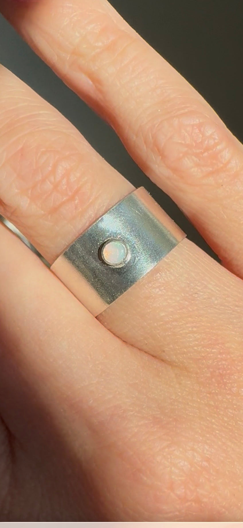Wide Band Rings with 3mm Stones