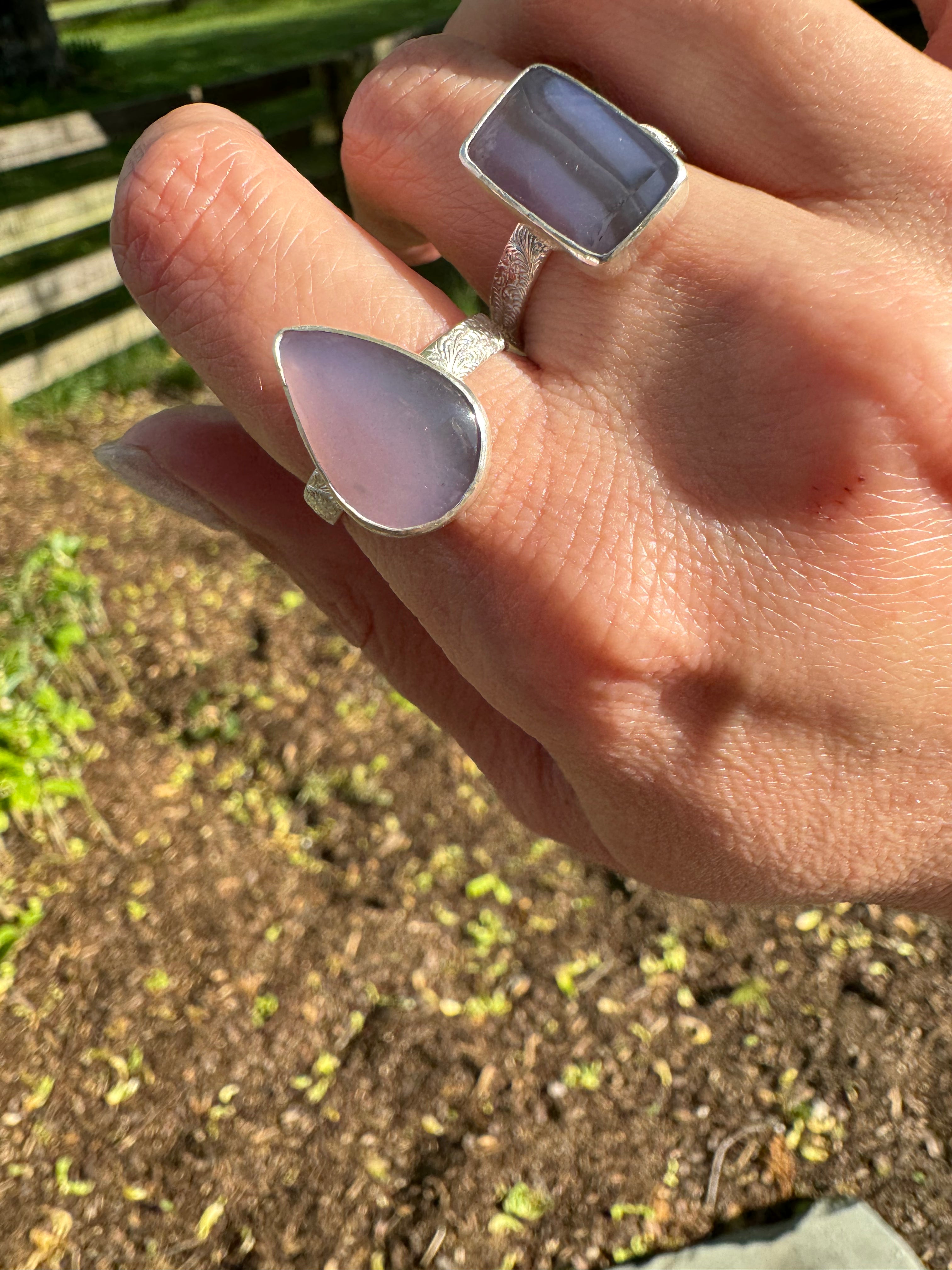 Holley Blue Ring (teardrop) Size 8/8.25