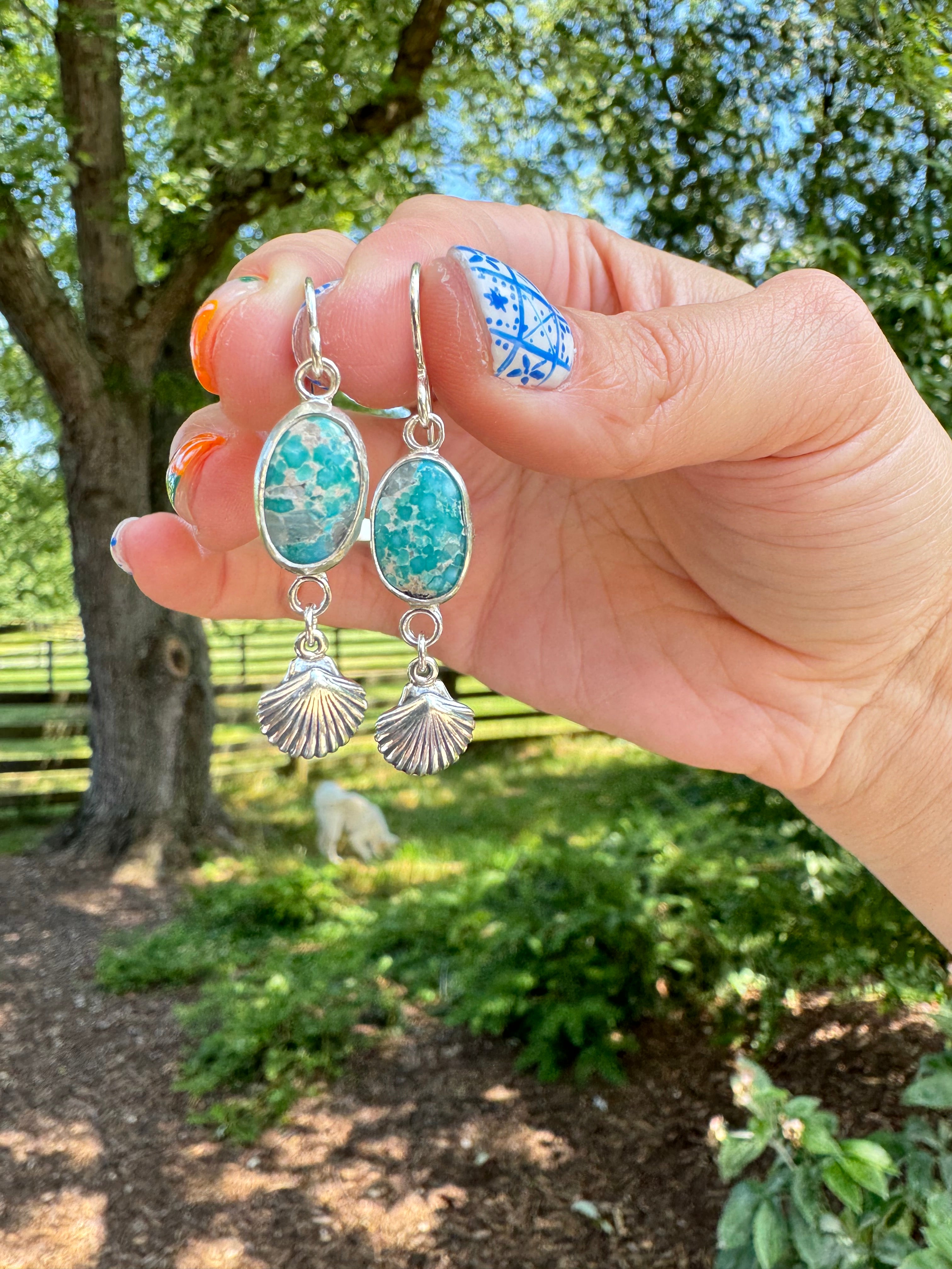 Sea Shell Charm Earrings