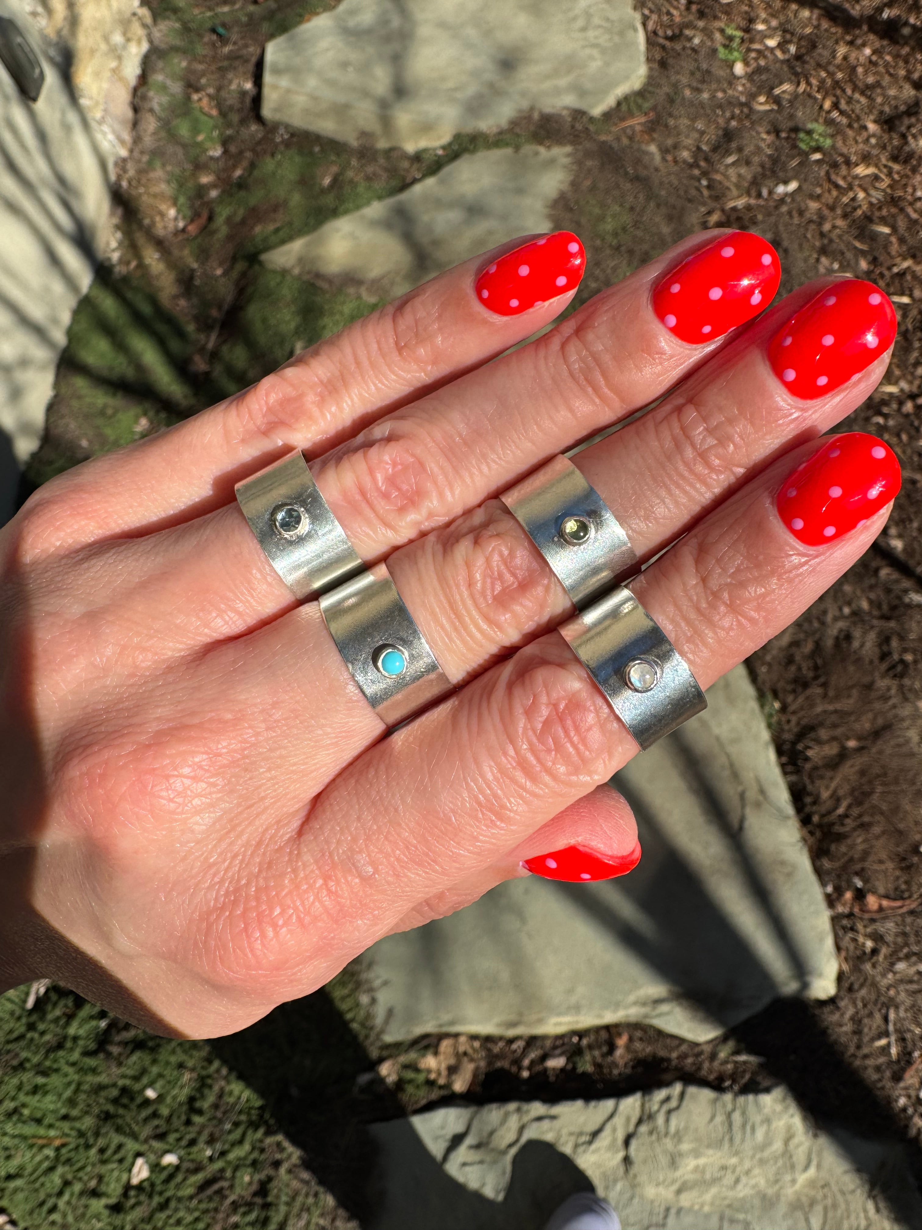 MTO Wide Band Ring | Pick your Own Stone | Semi-Custom