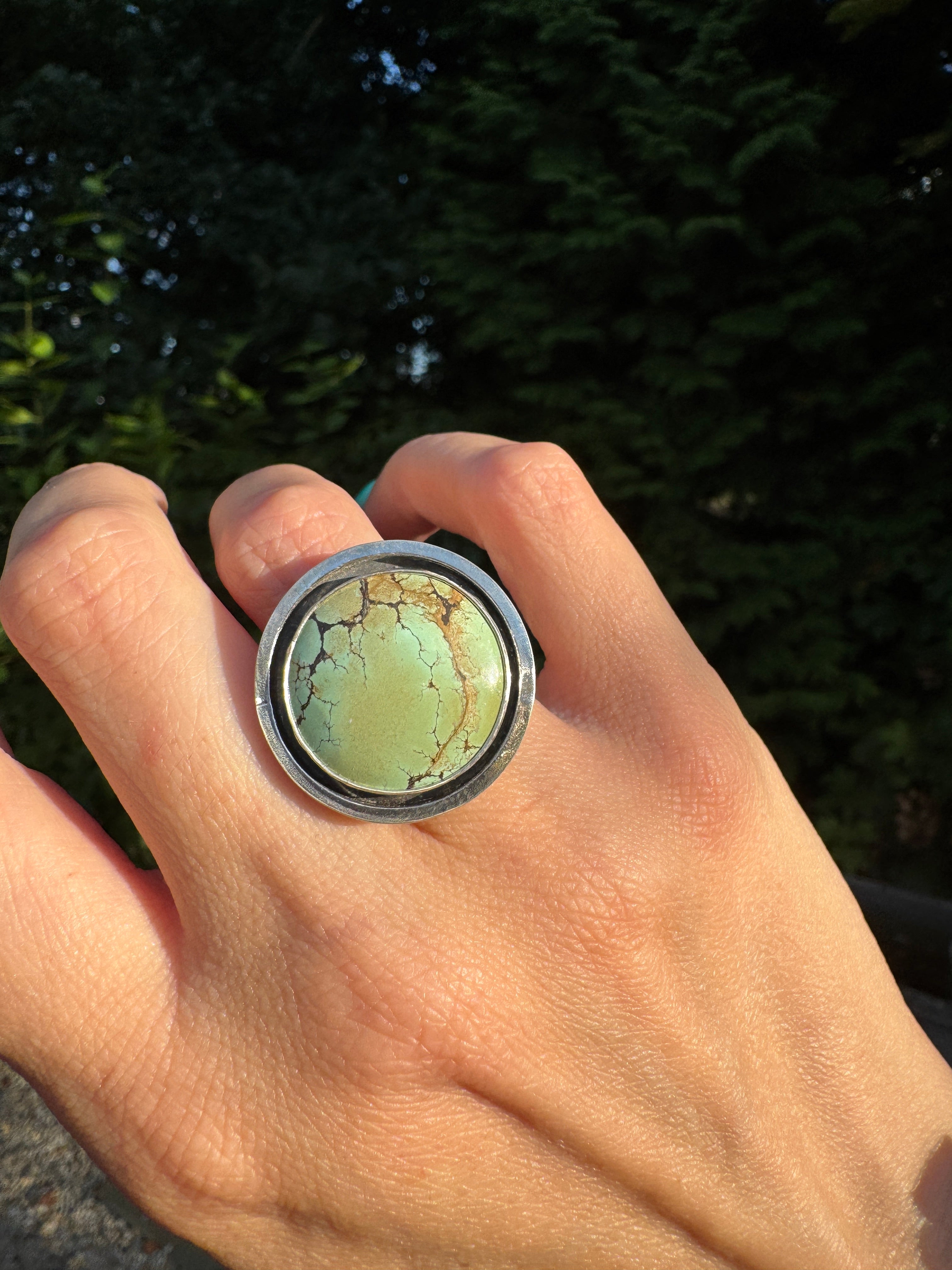 Turquoise Banded Ring (Size 6)