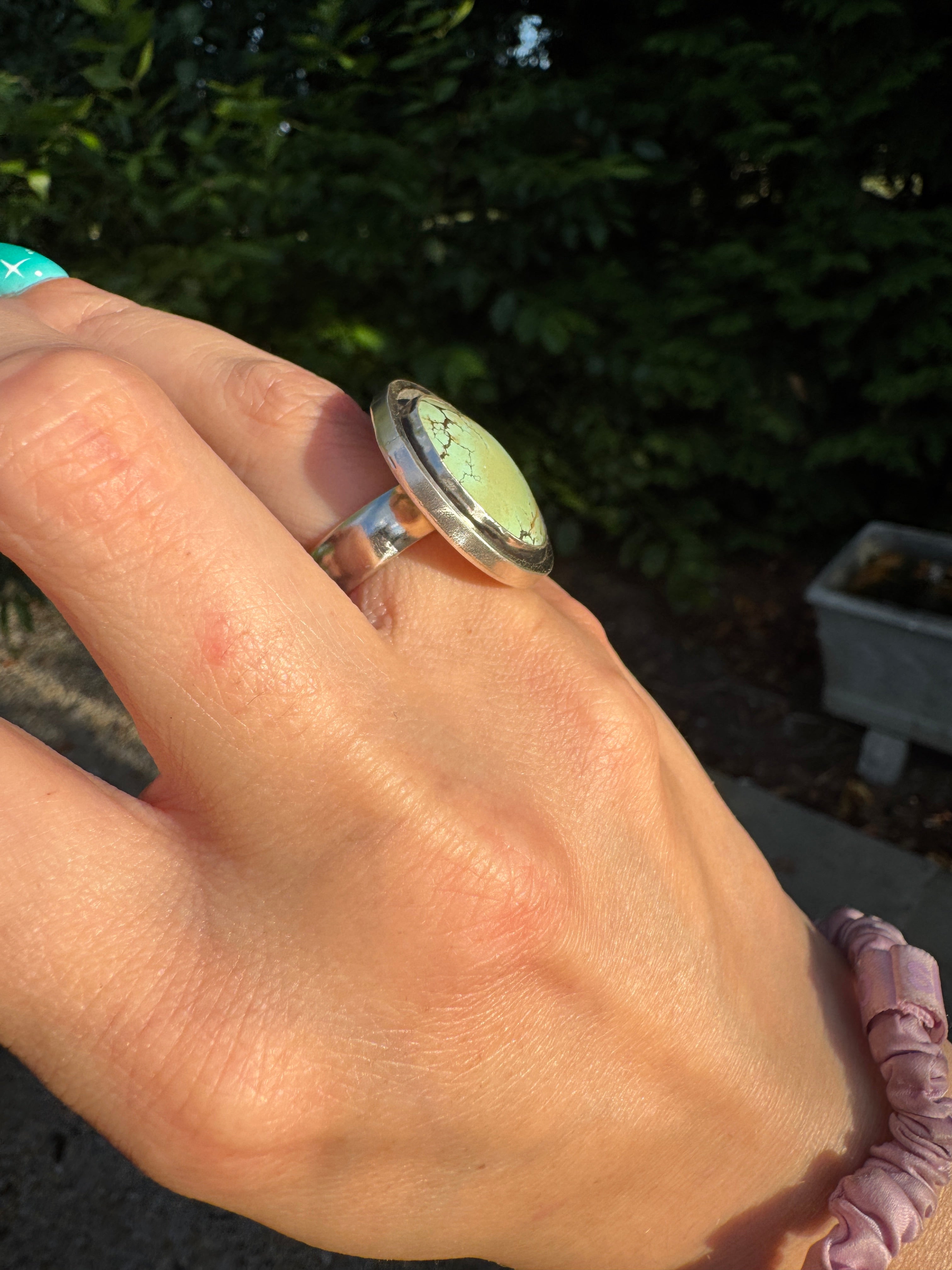 Turquoise Banded Ring (Size 6)