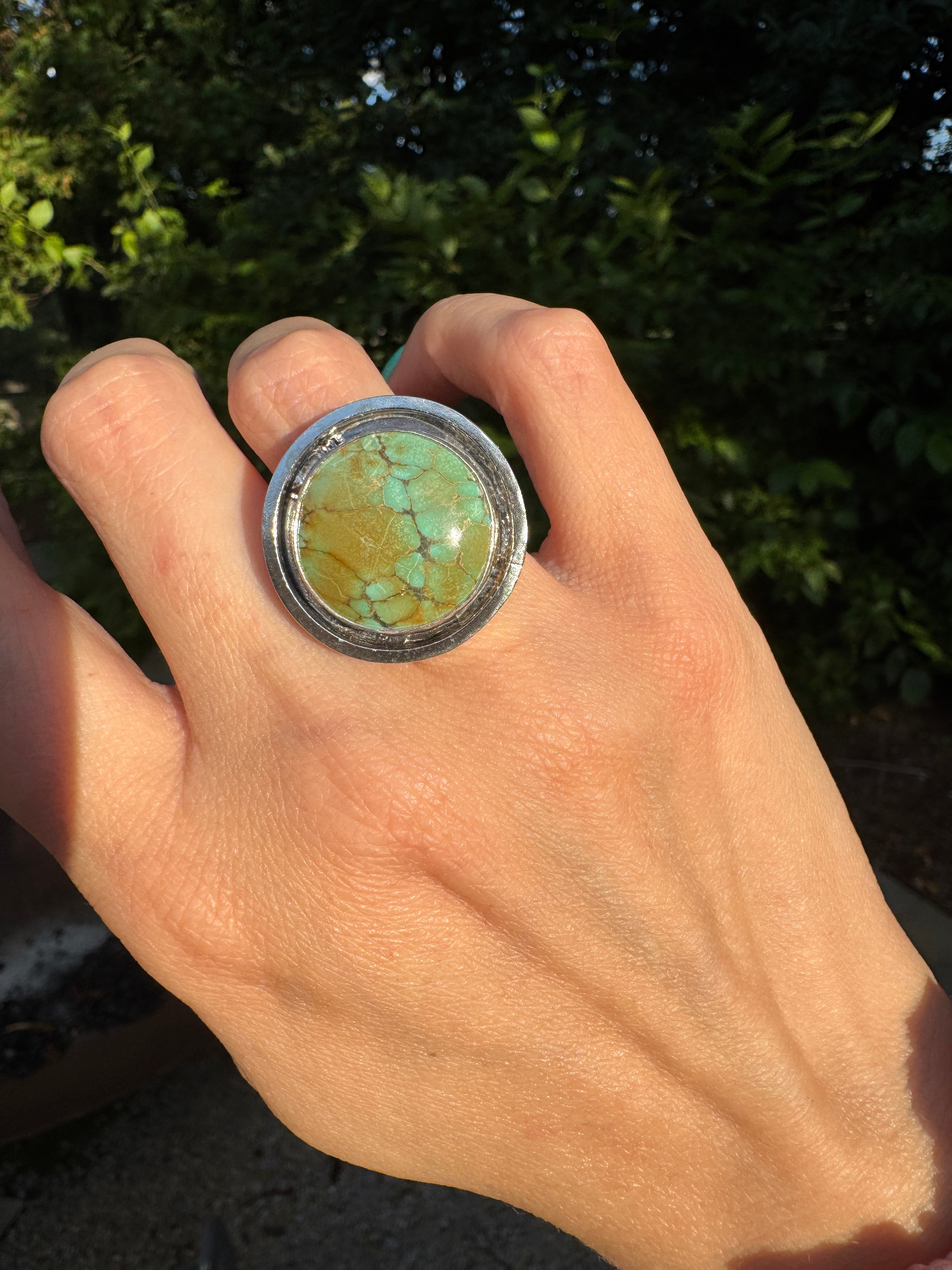 Turquoise Banded Ring (Size 6.5)