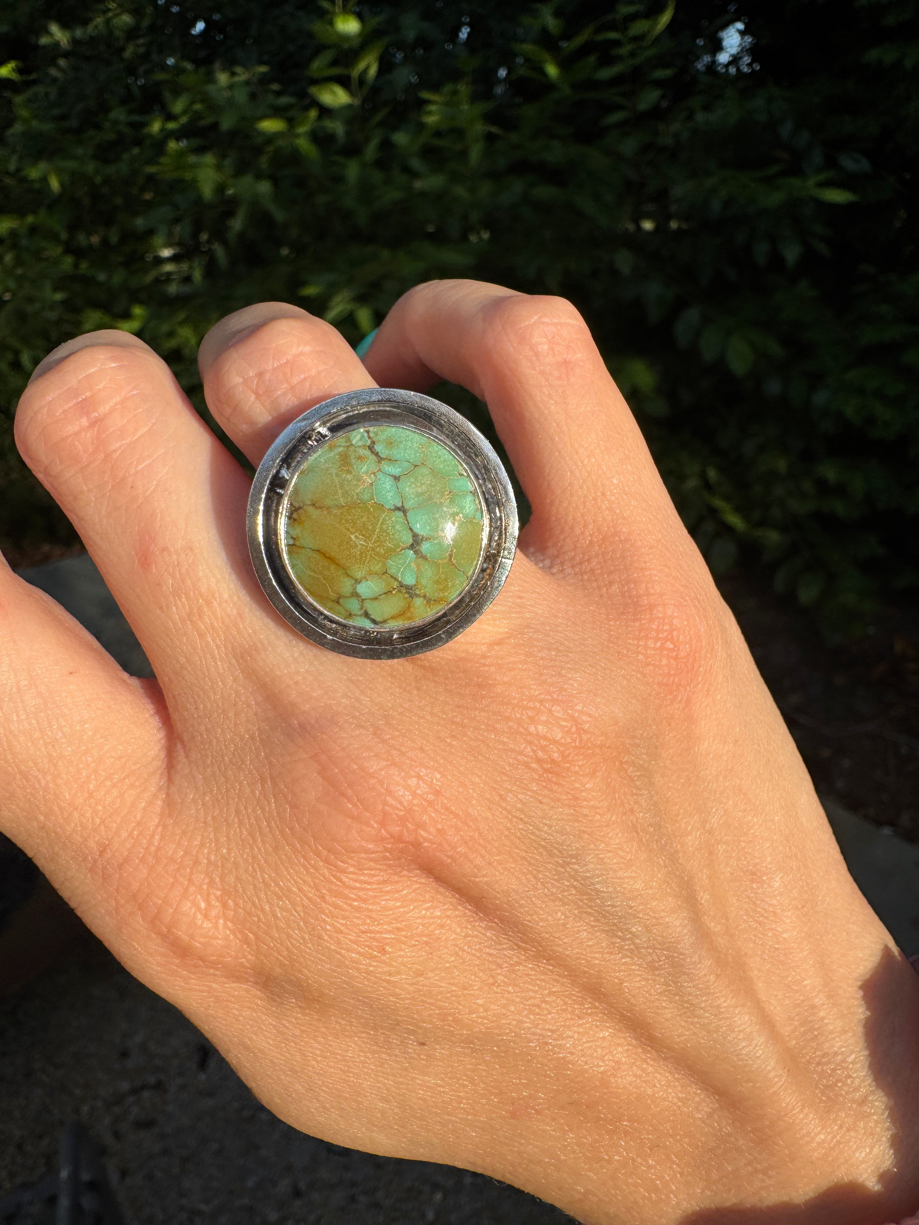 Turquoise Banded Ring (Size 6.5)