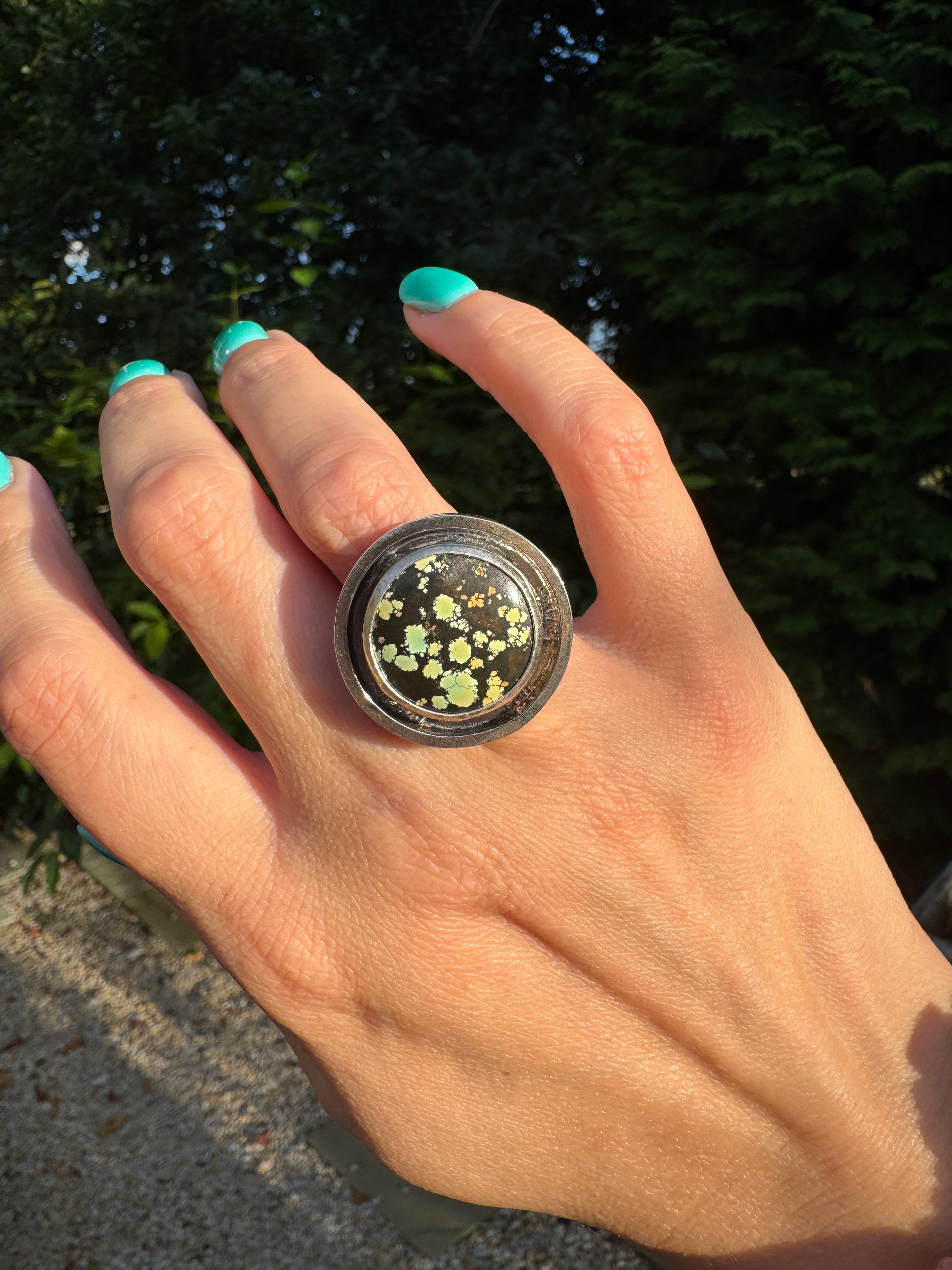 Turquoise Banded Ring (Size 6)