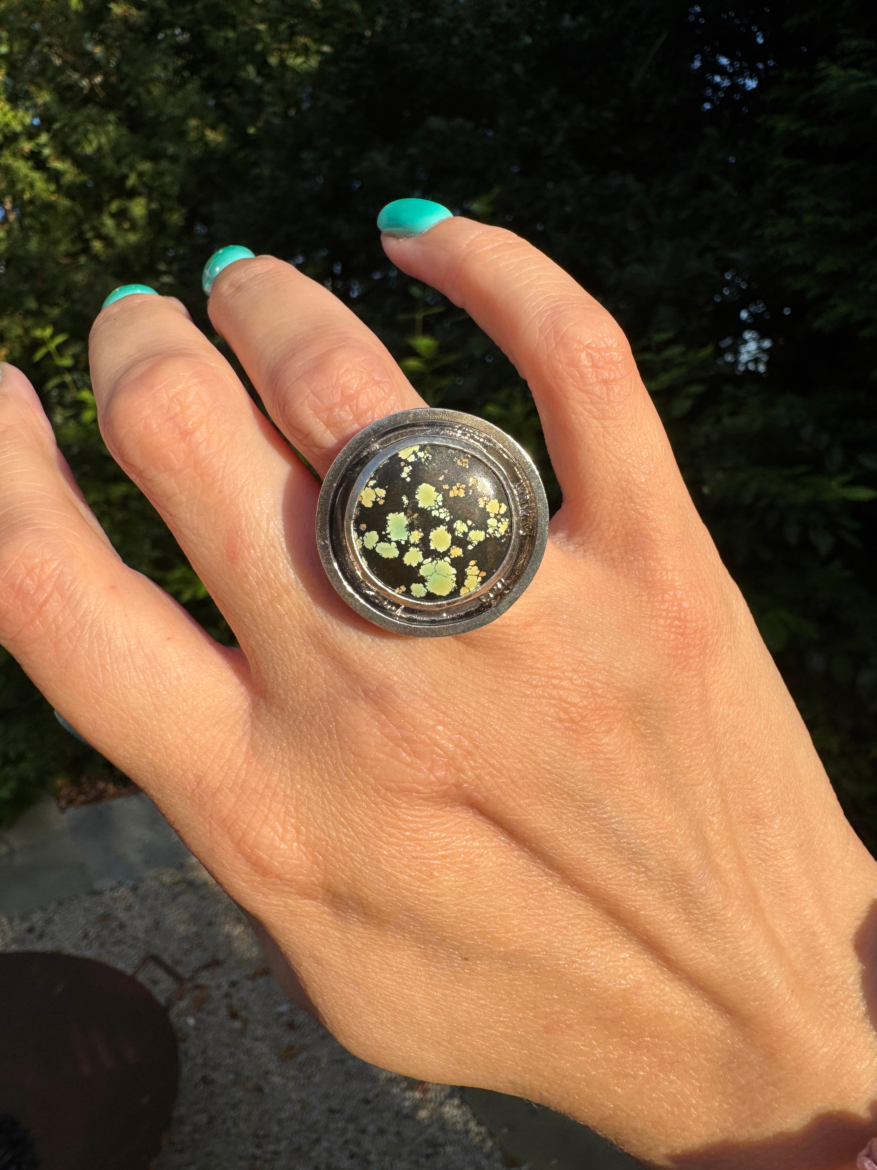 Turquoise Banded Ring (Size 6)