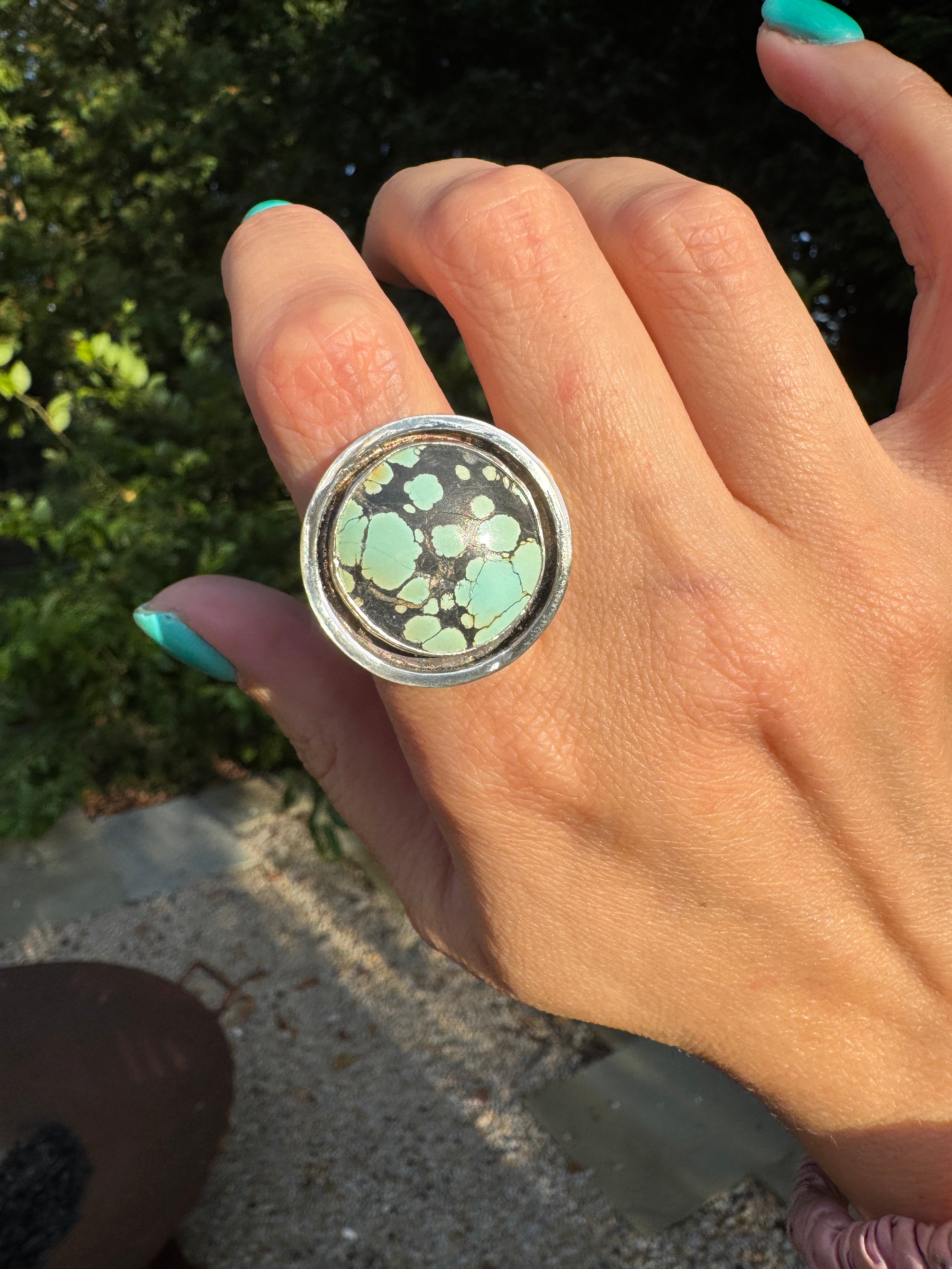 Turquoise Banded Ring (Size 8.5)