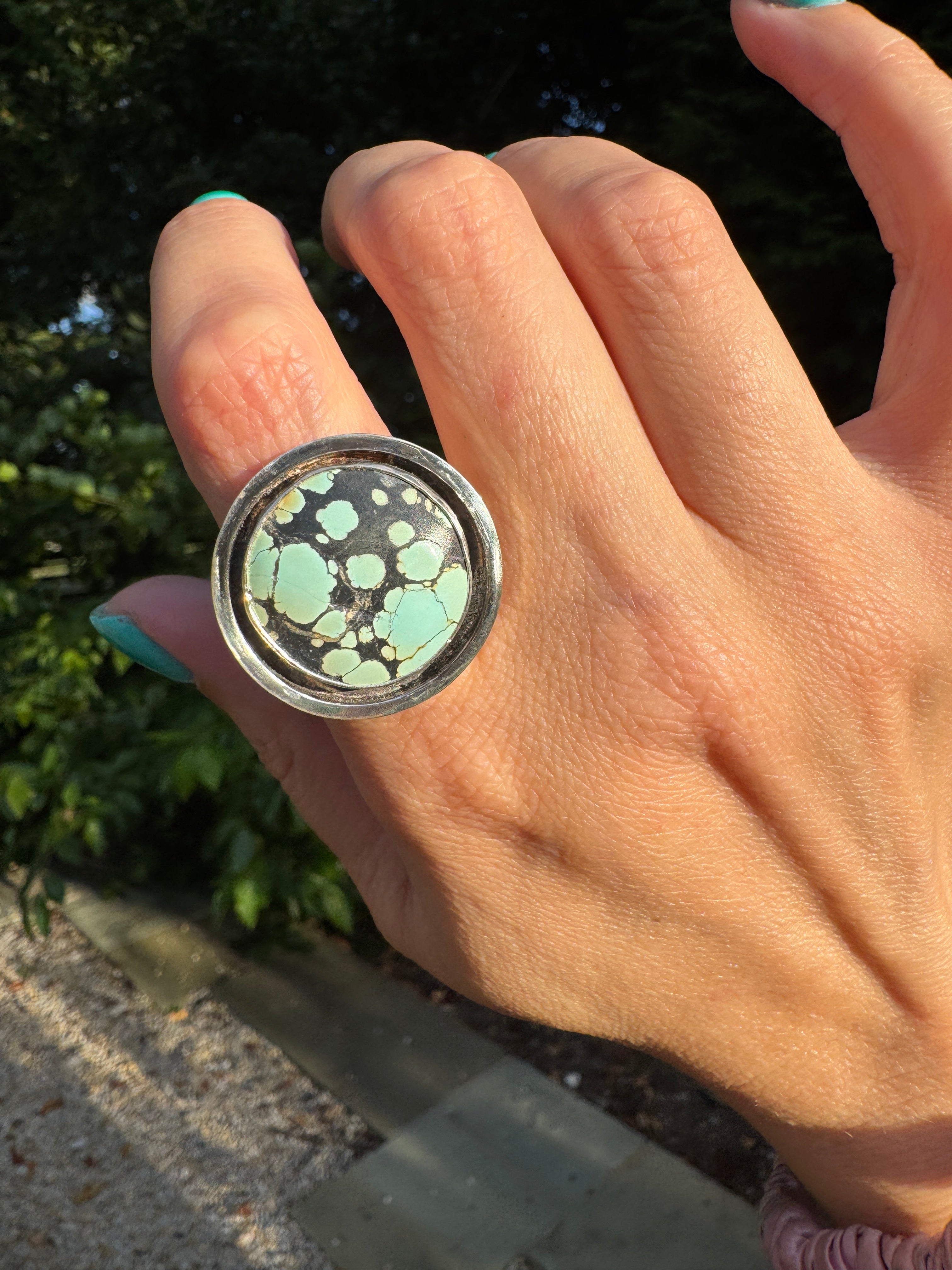 Turquoise Banded Ring (Size 8.5)