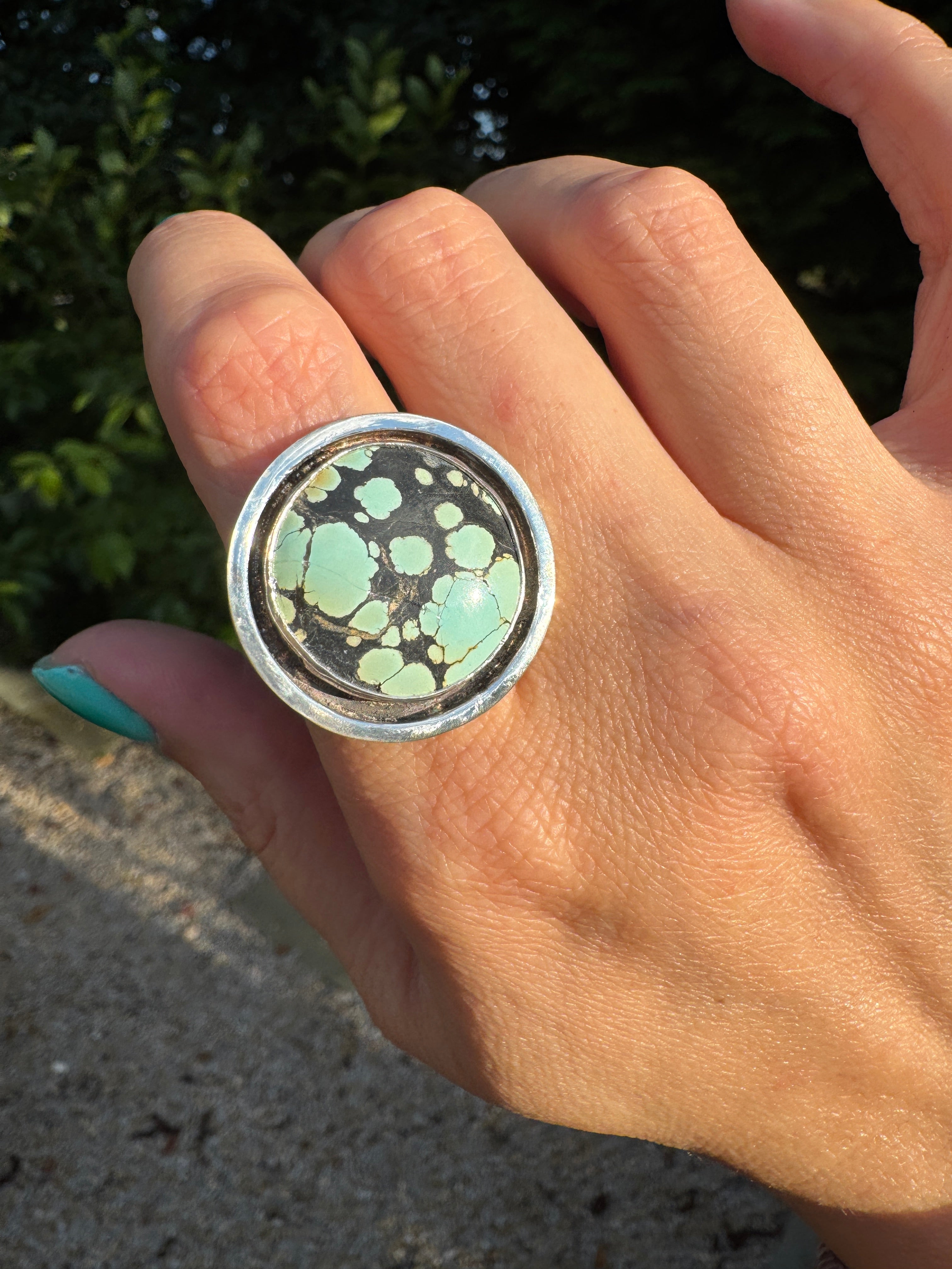Turquoise Banded Ring (Size 8.5)