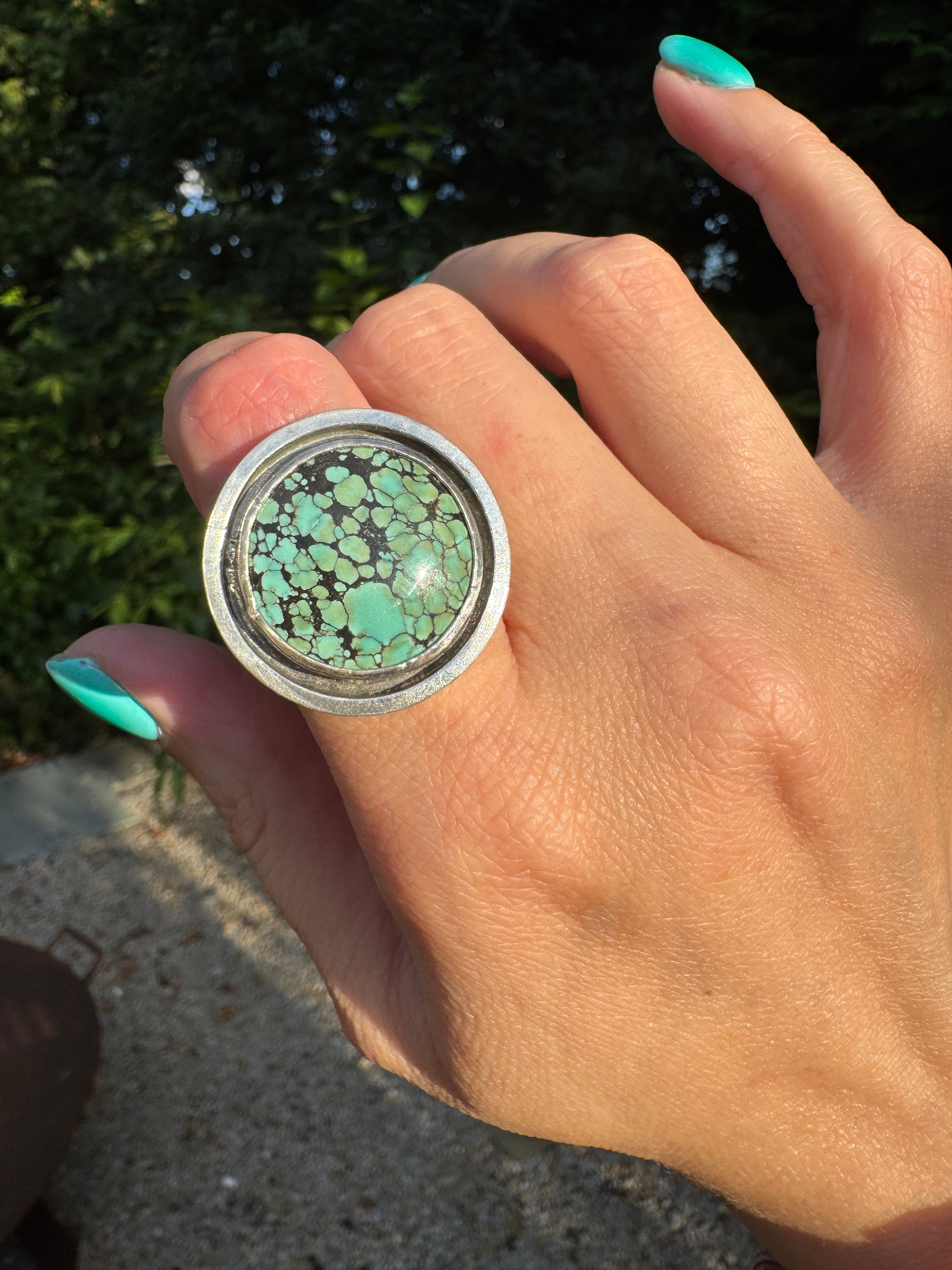 Turquoise Banded Ring (Size 7)