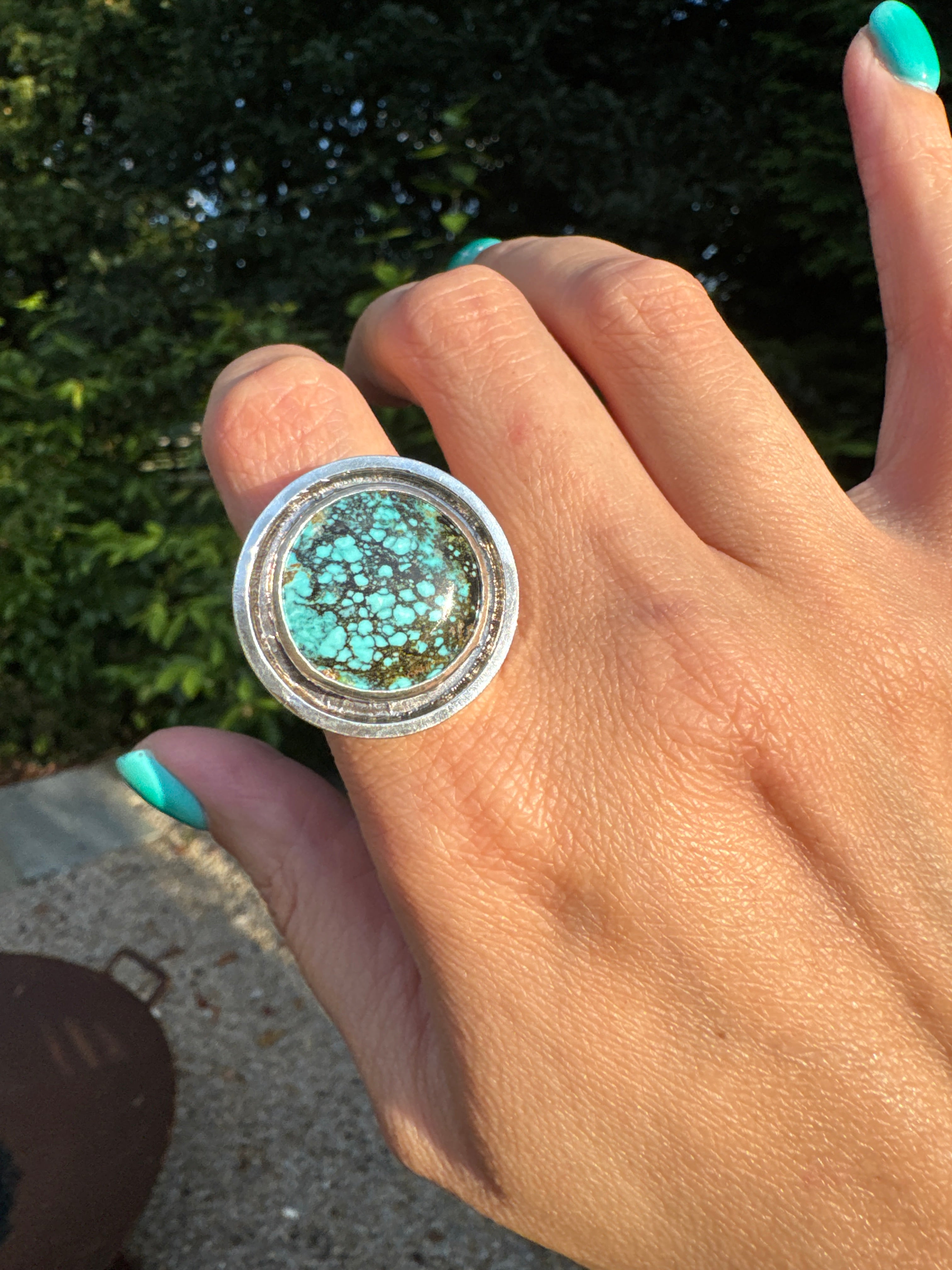 Turquoise Banded Ring (Size 8.5)