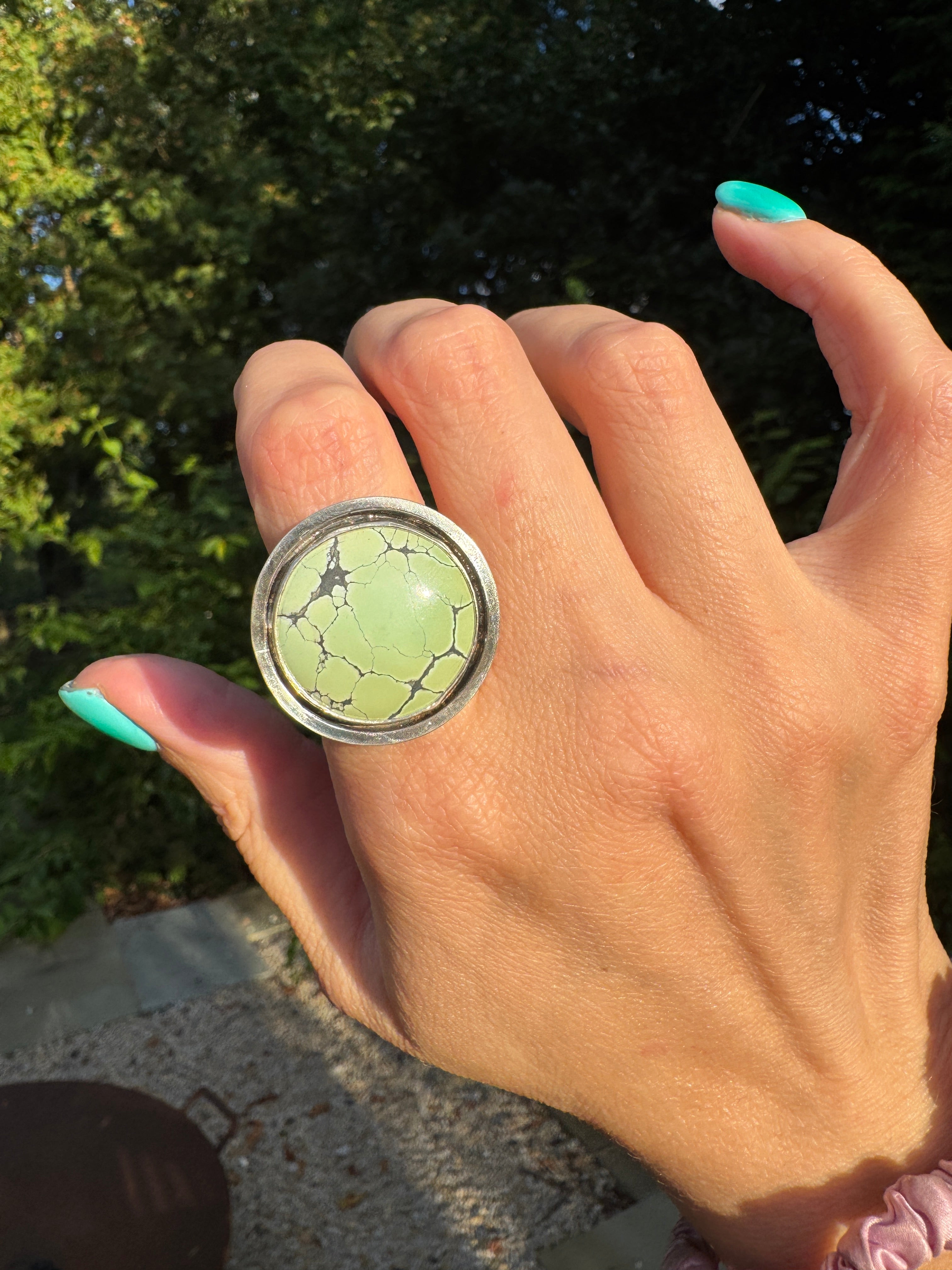 Turquoise Banded Ring (Size 9)