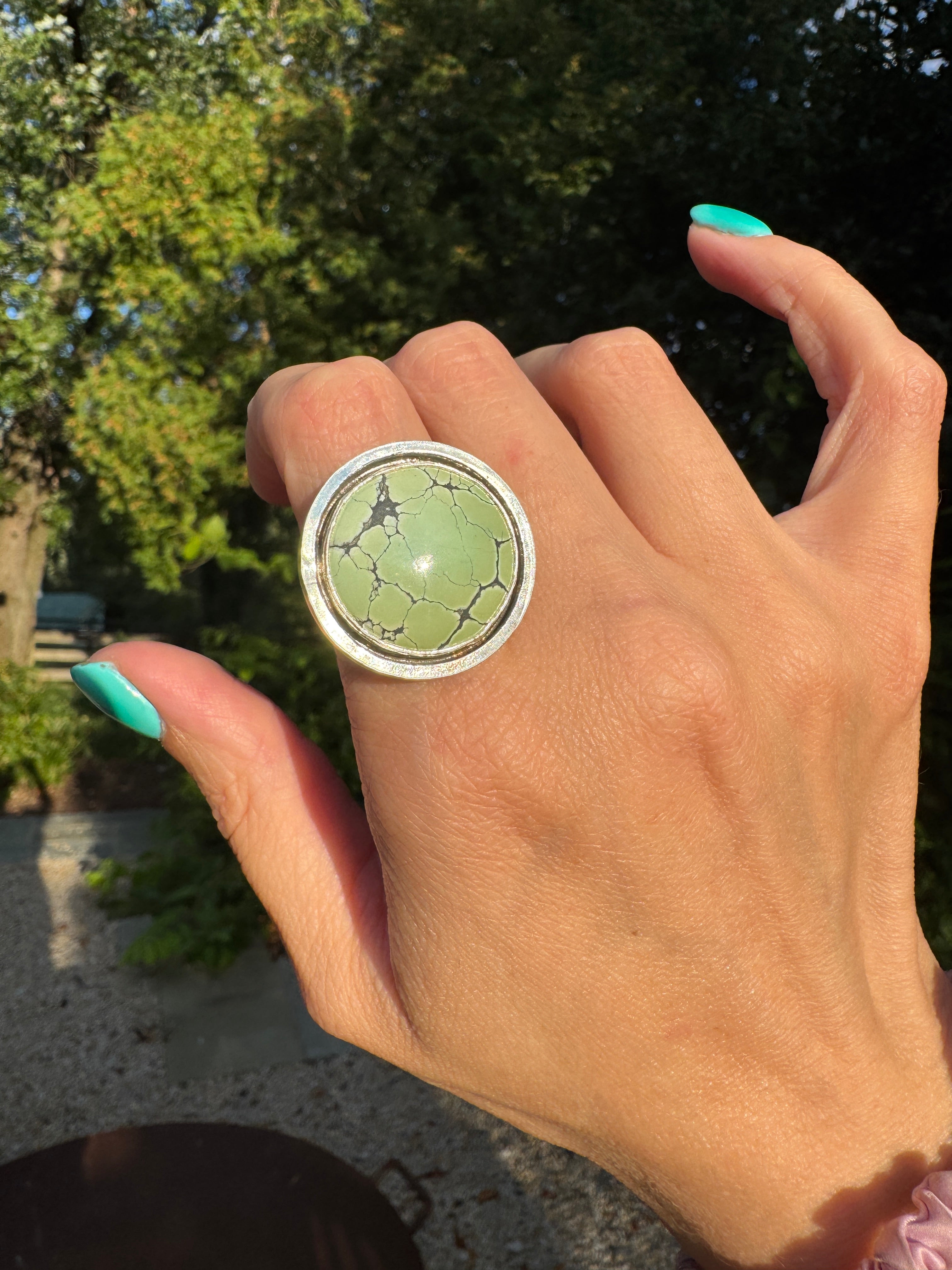 Turquoise Banded Ring (Size 9)