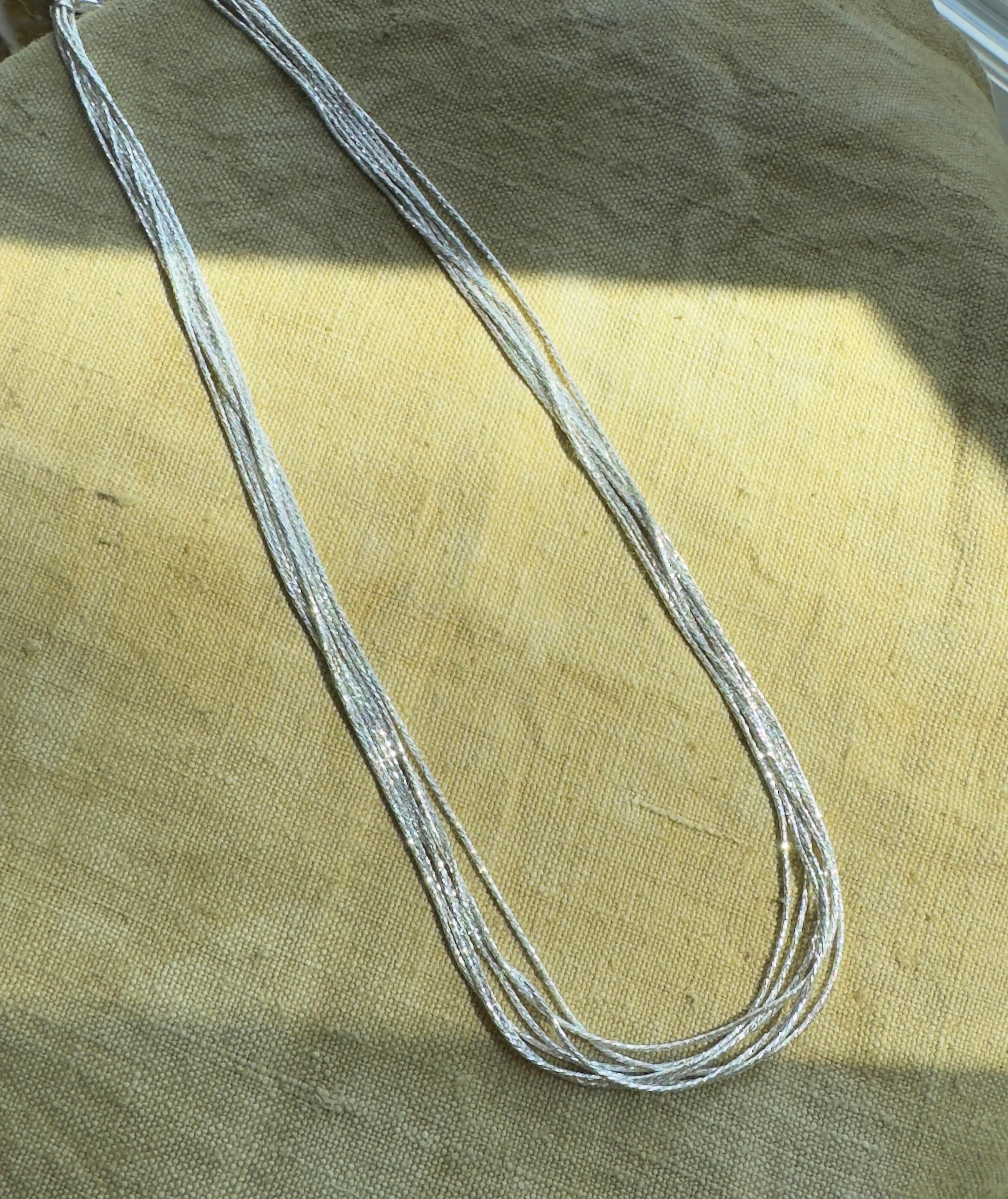7-Strand Diamond Cut Snake Chain (18")