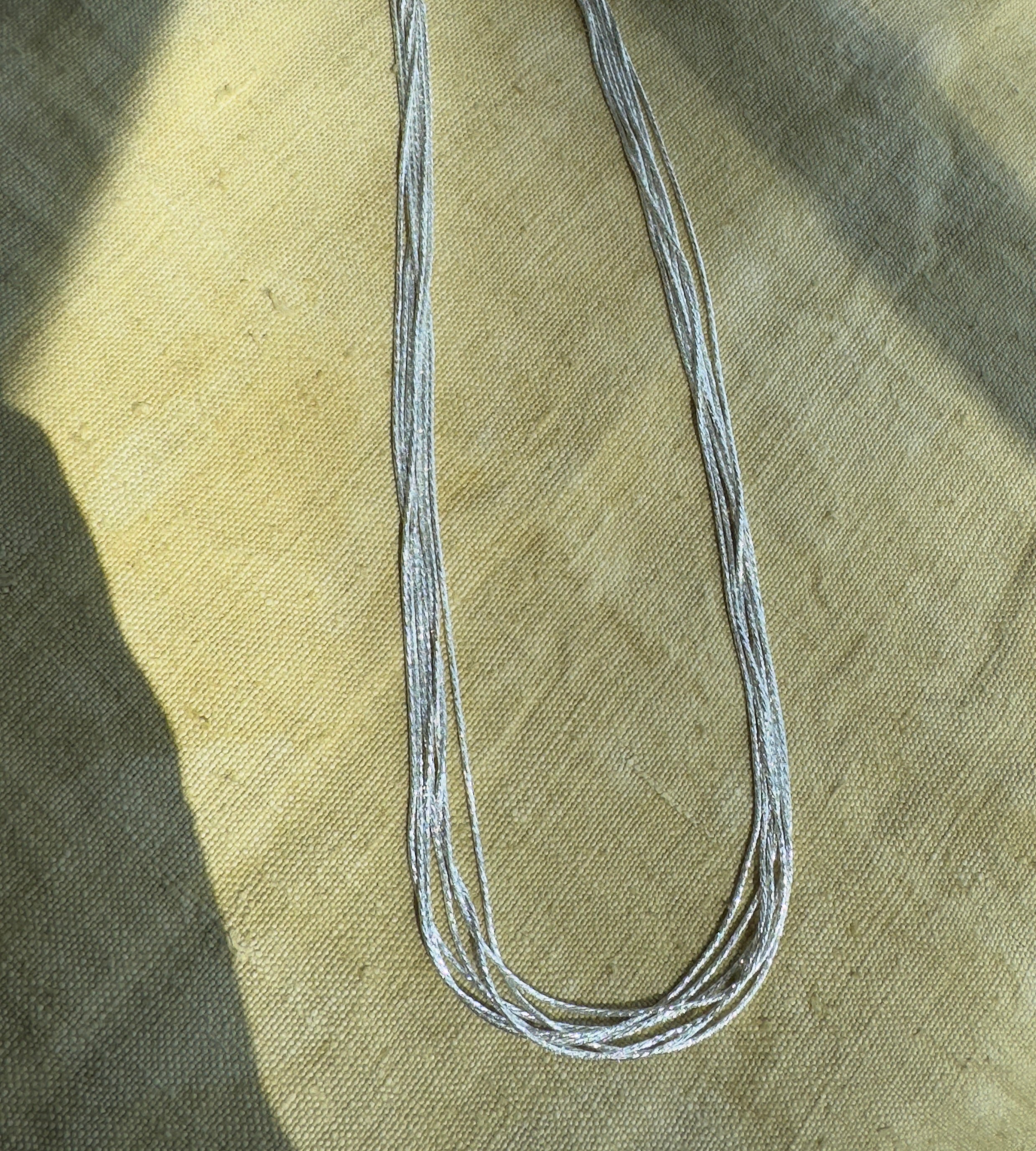 7-Strand Diamond Cut Snake Chain (18")
