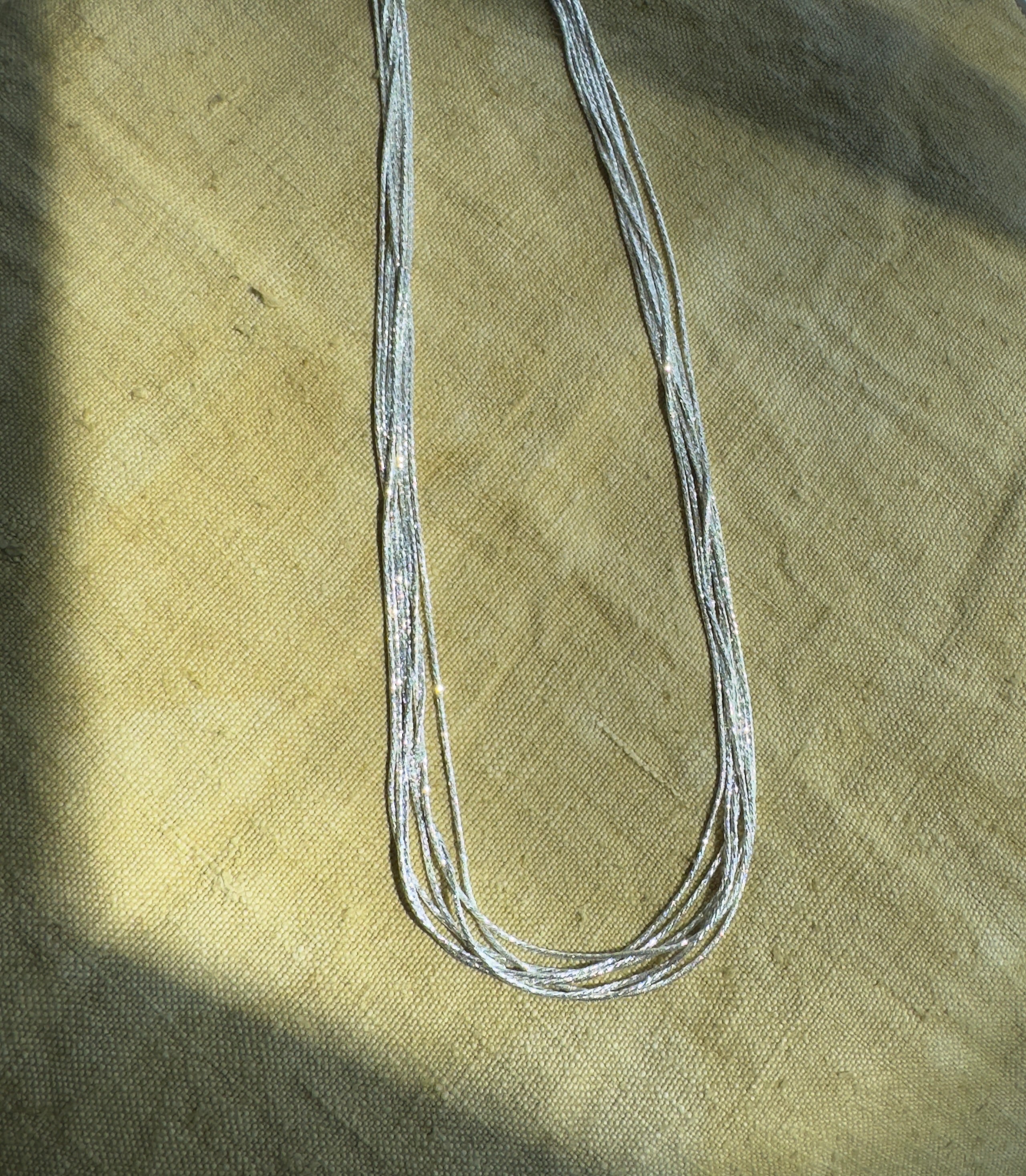 7-Strand Diamond Cut Snake Chain (18")