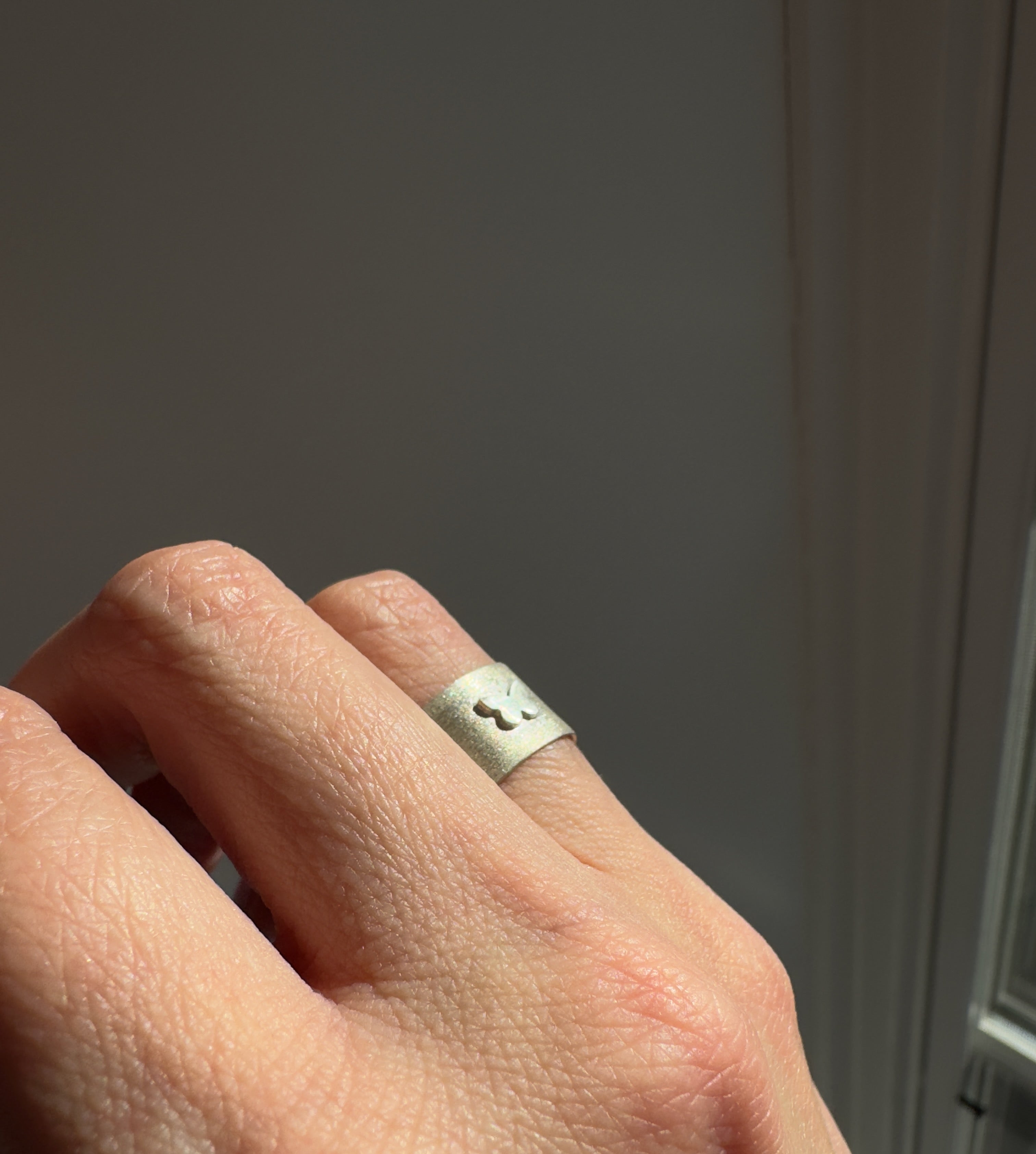 Wide Band Butterfly Ring (Size 5.75)