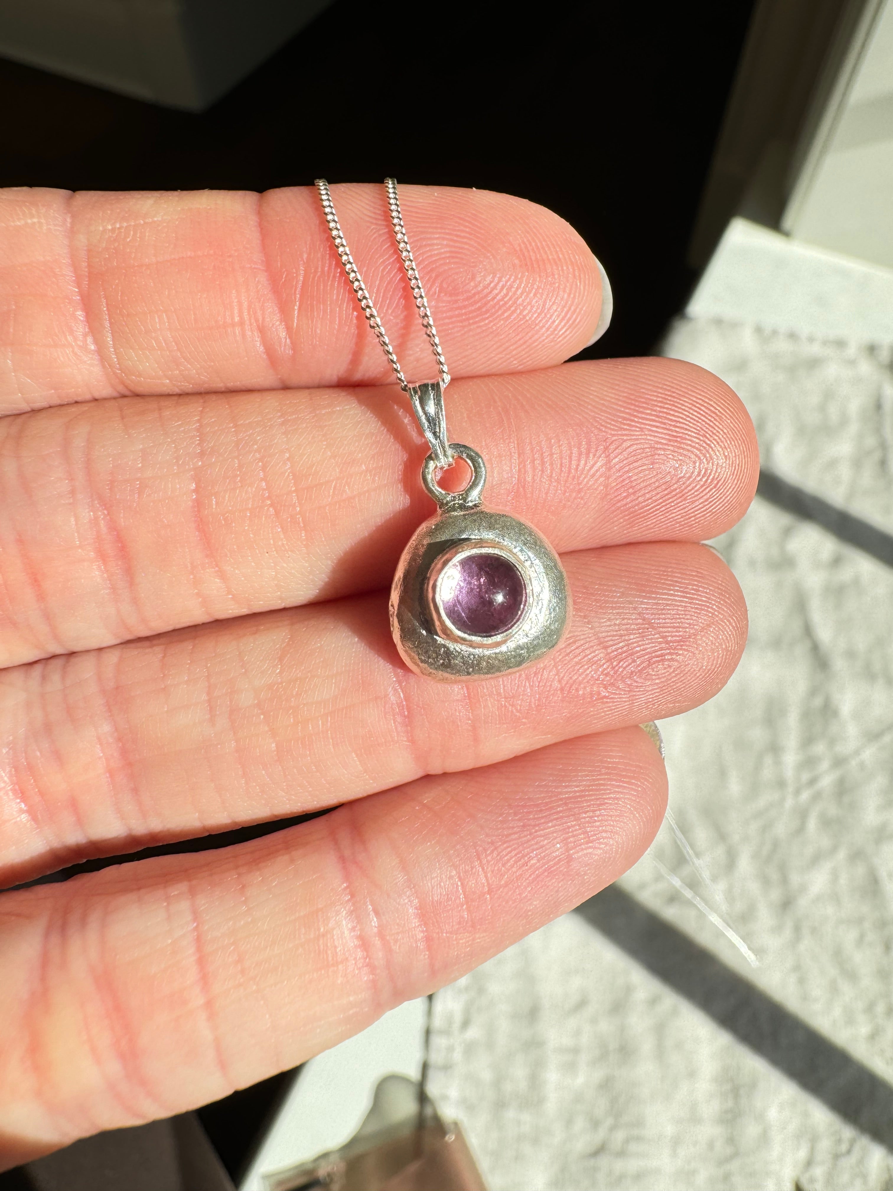Pink Sapphire Necklace