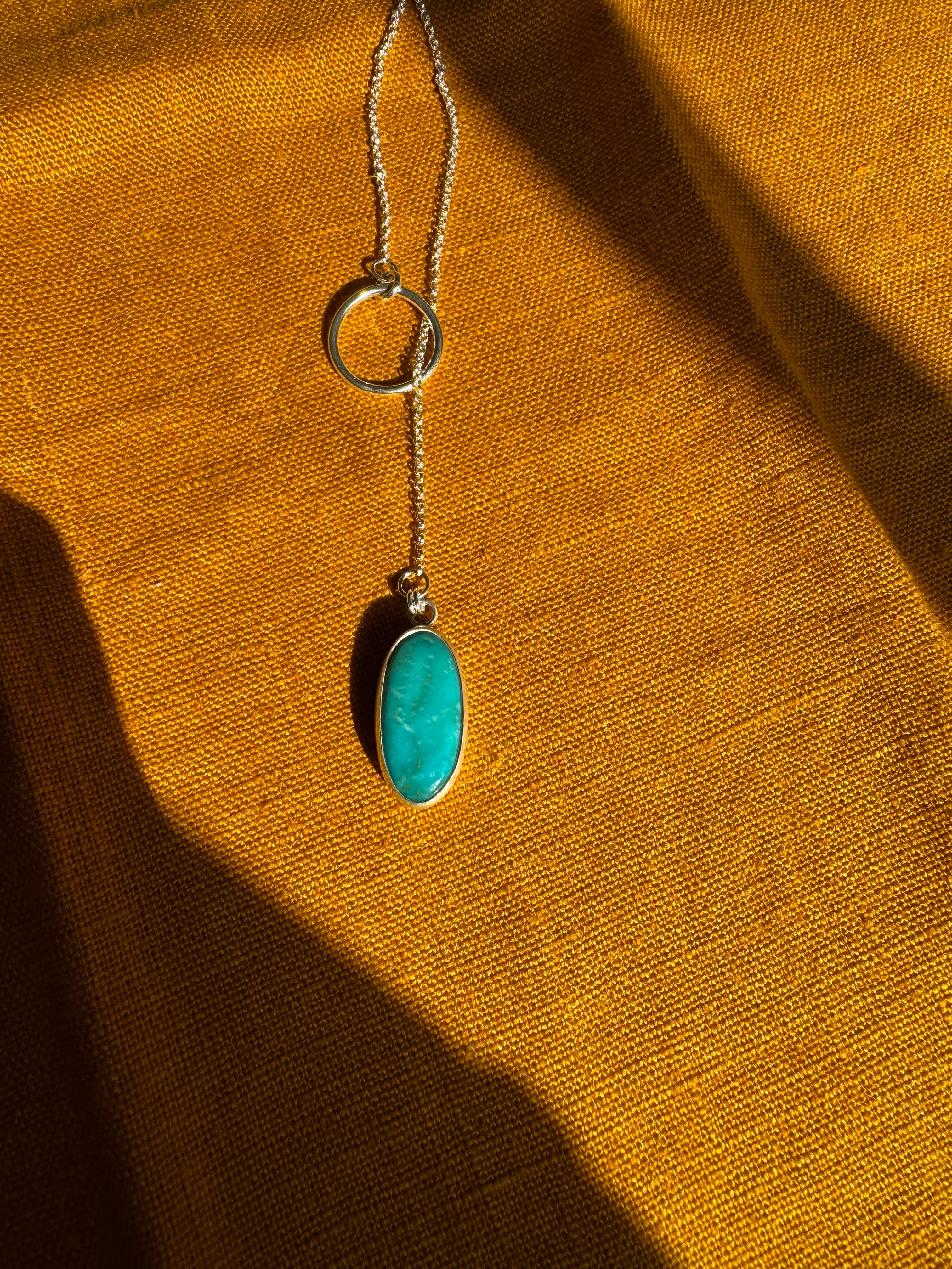 Turquoise Lariat Necklace