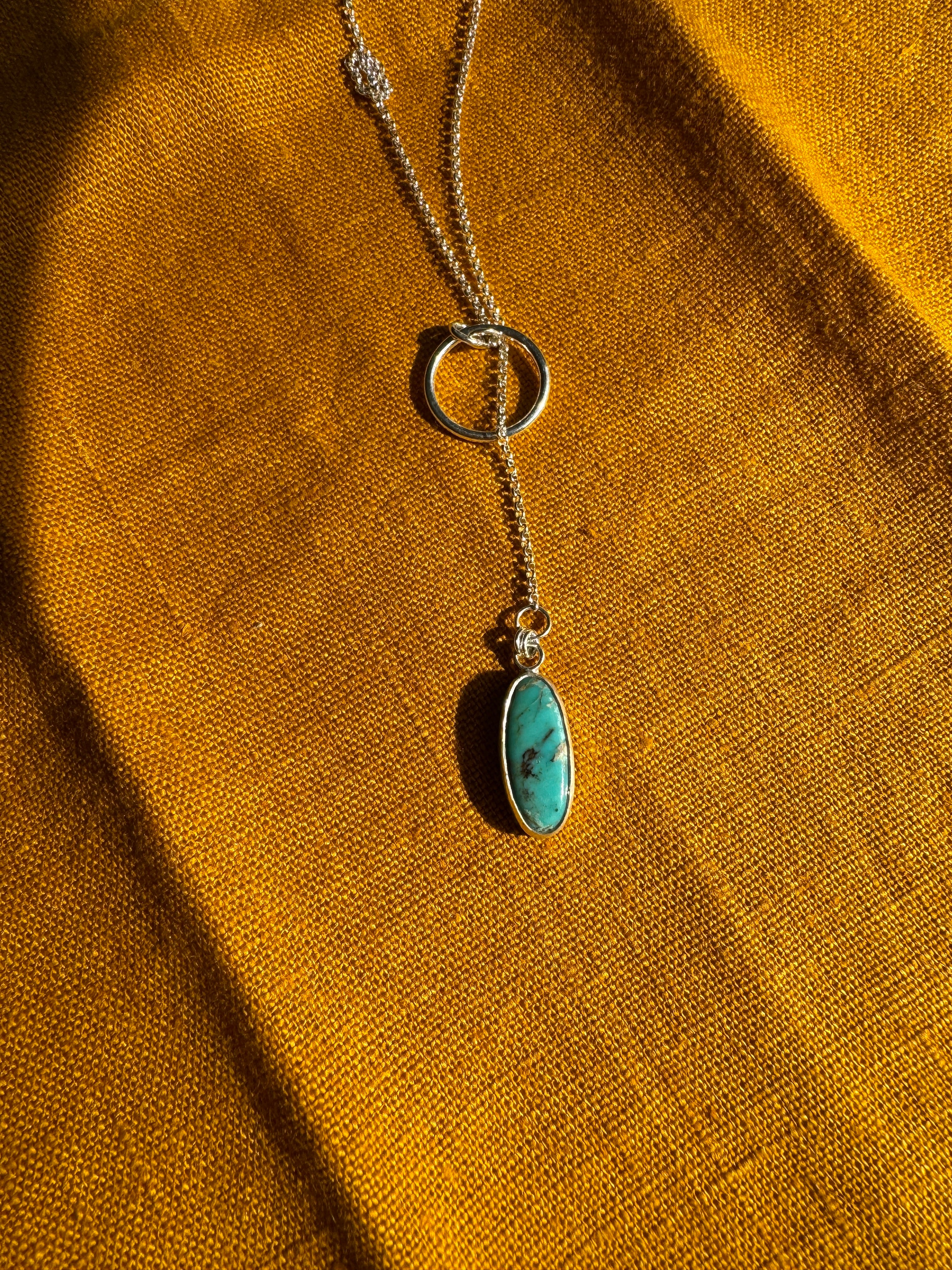 Turquoise Lariat Necklace