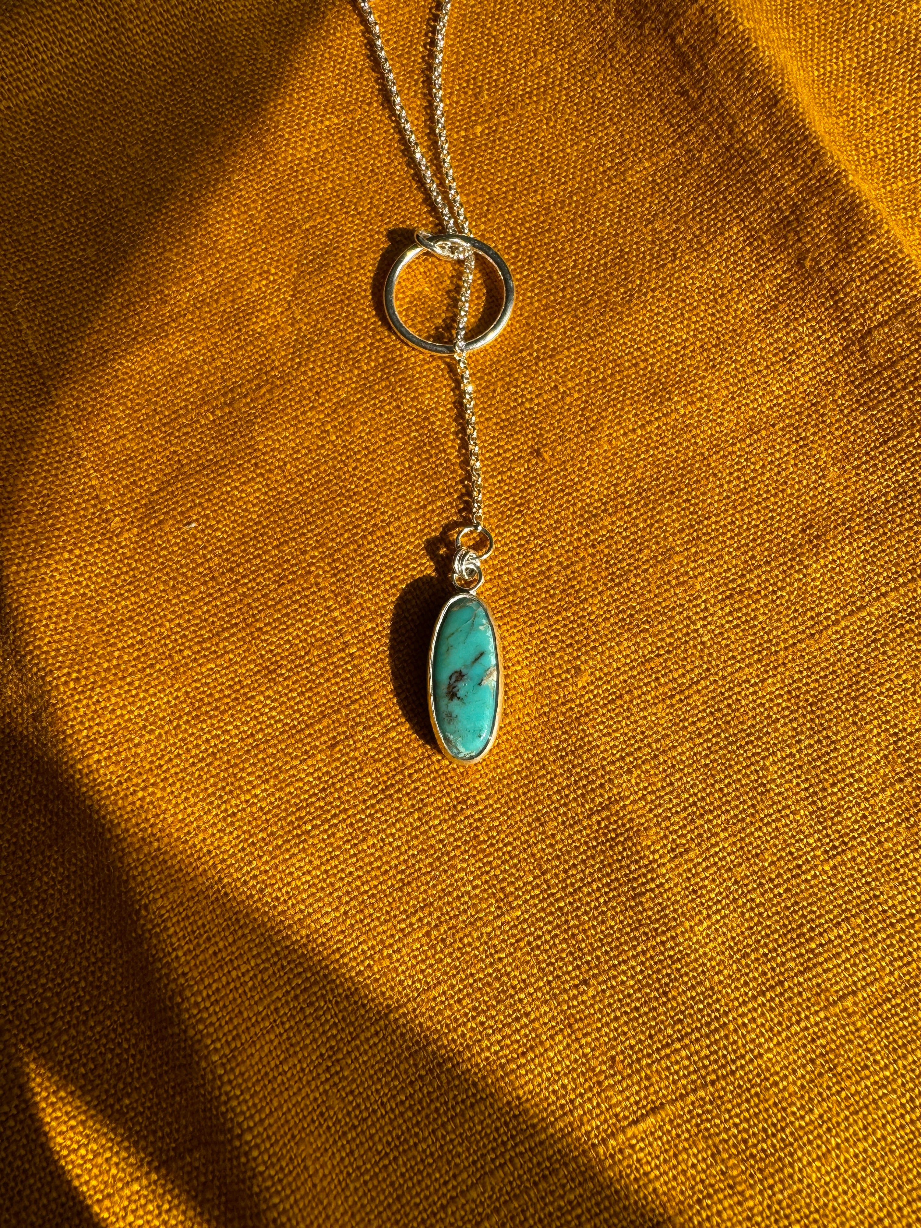 Turquoise Lariat Necklace