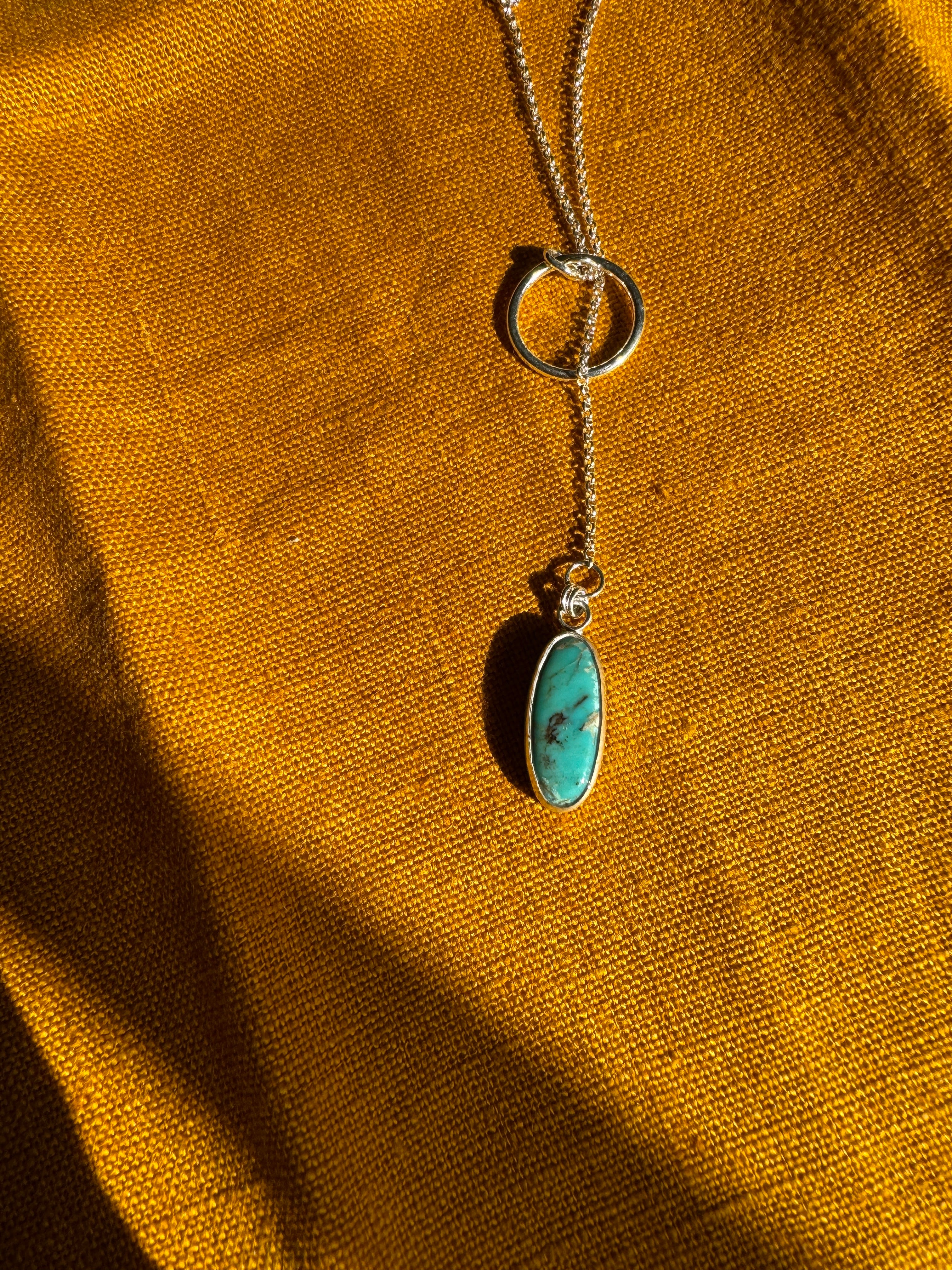 Turquoise Lariat Necklace