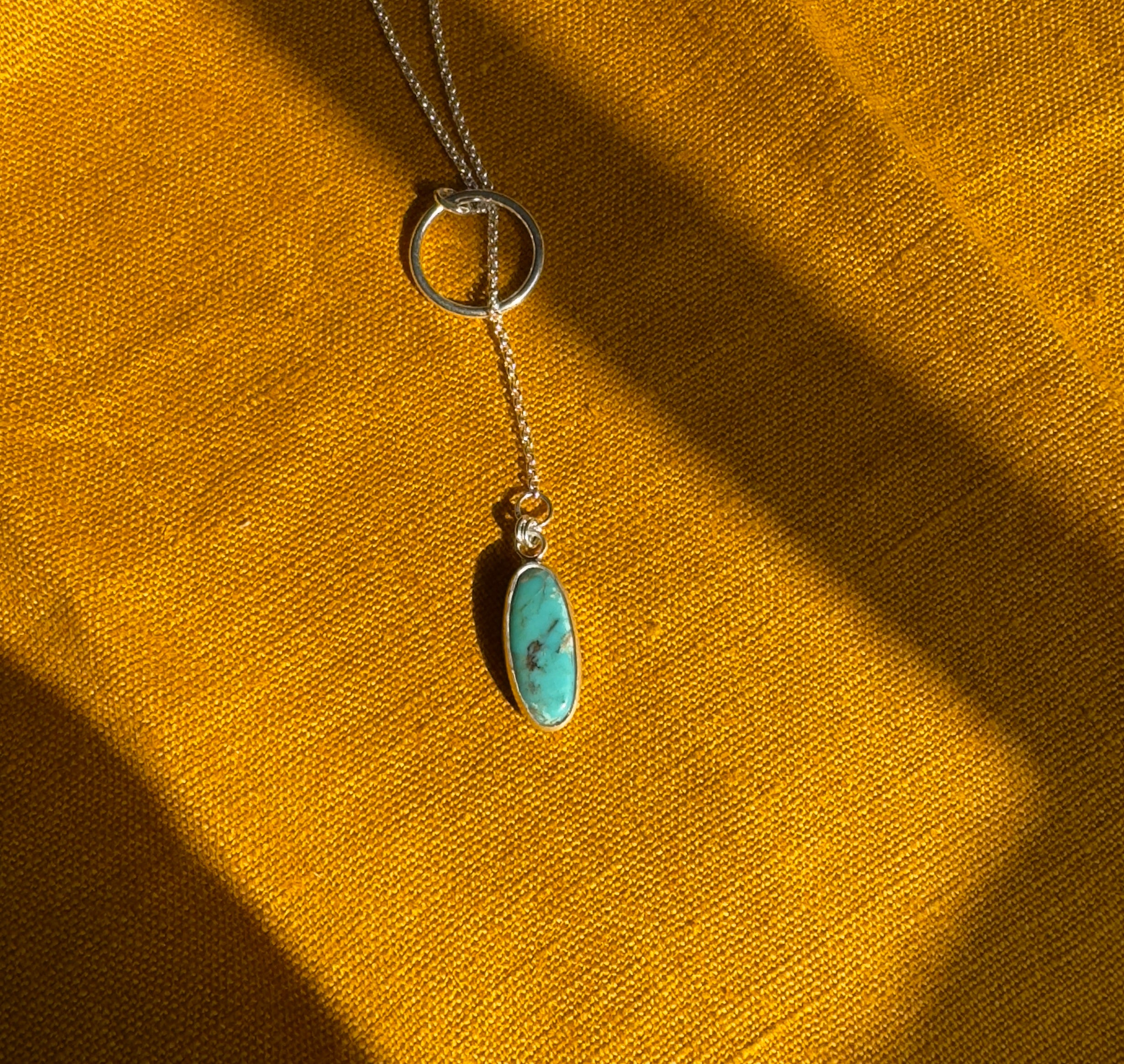 Turquoise Lariat Necklace