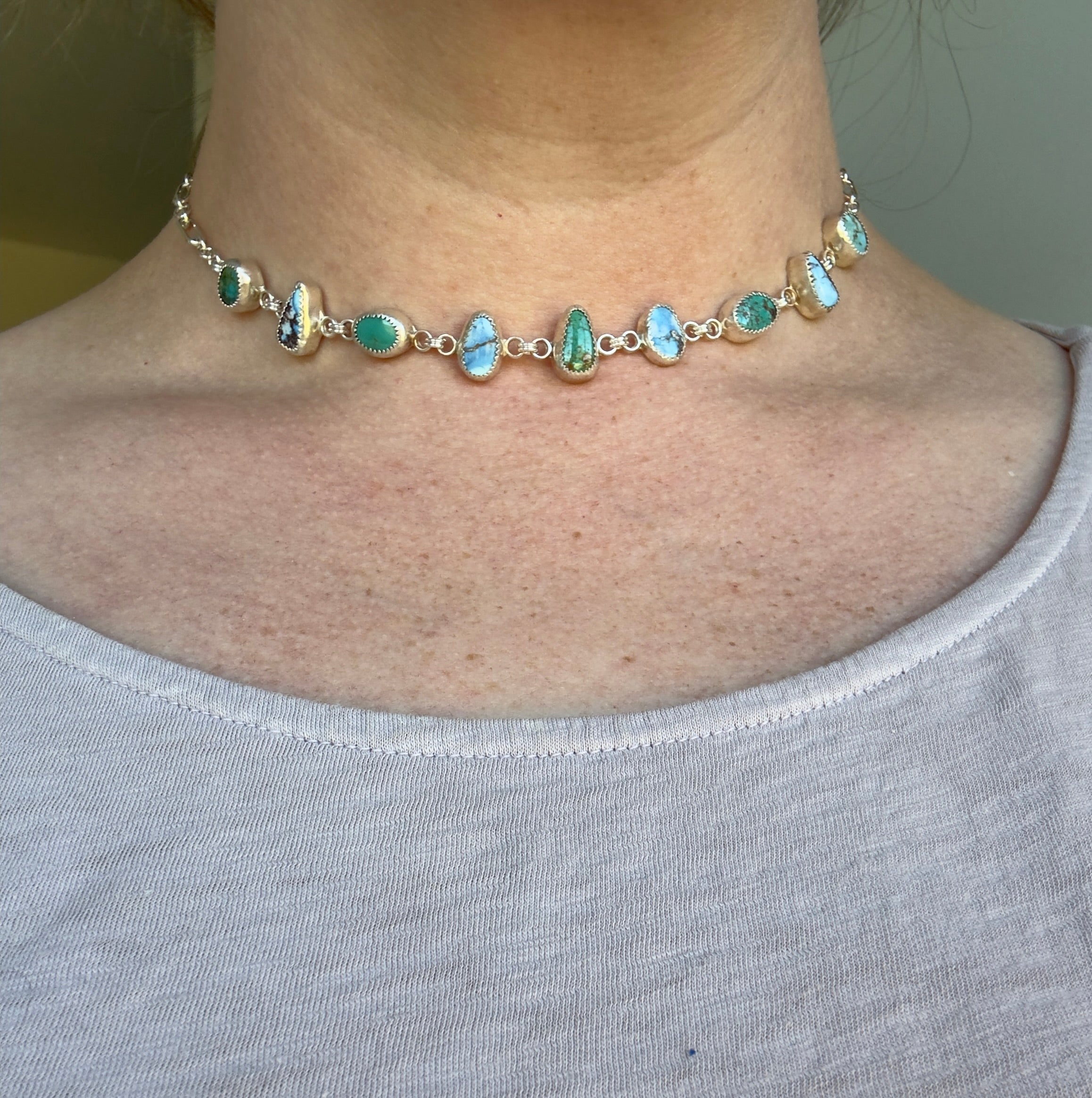 Carico Lake & Golden Hills Turquoise Choker