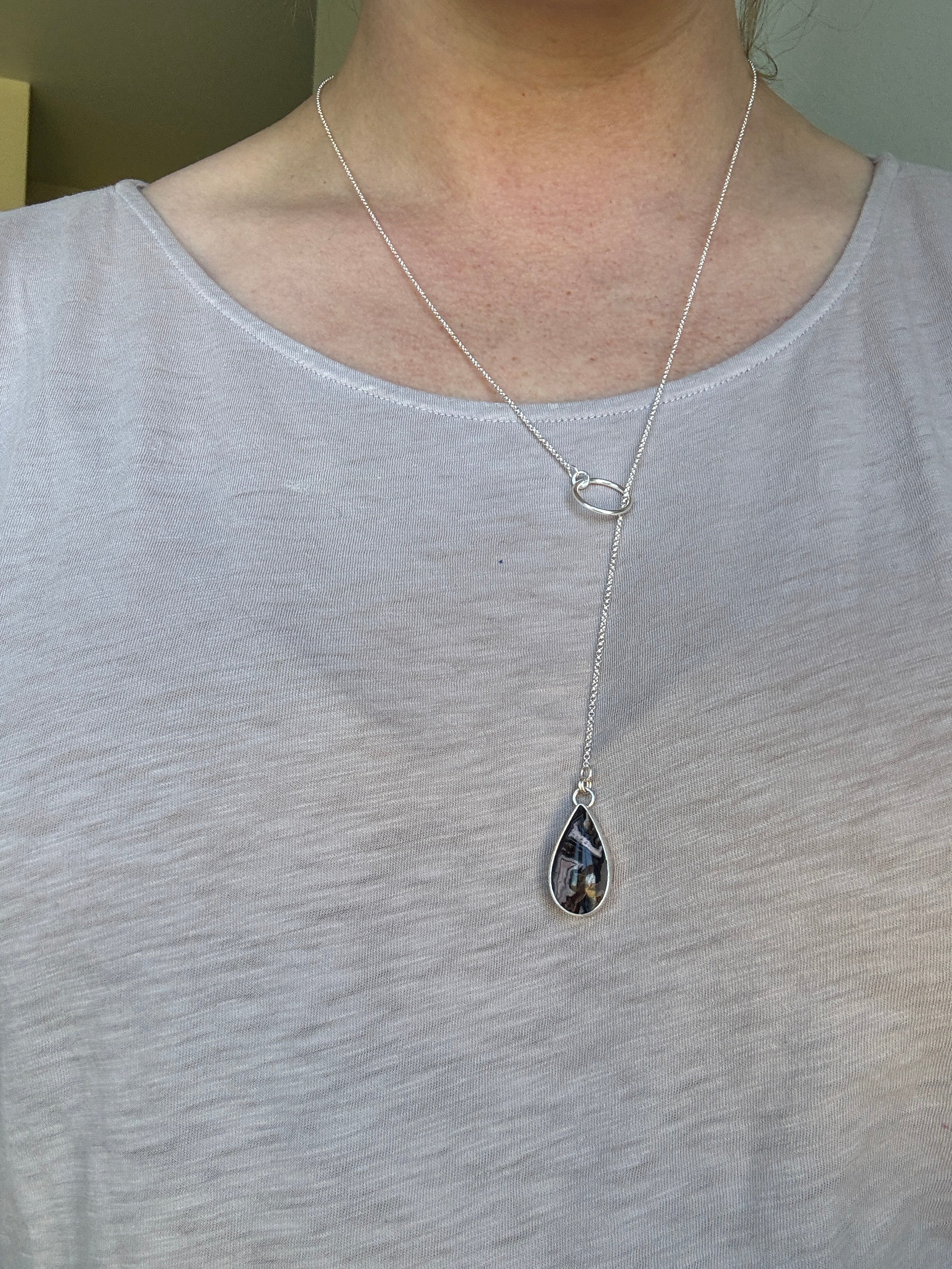 Purple Passion Agate Necklace