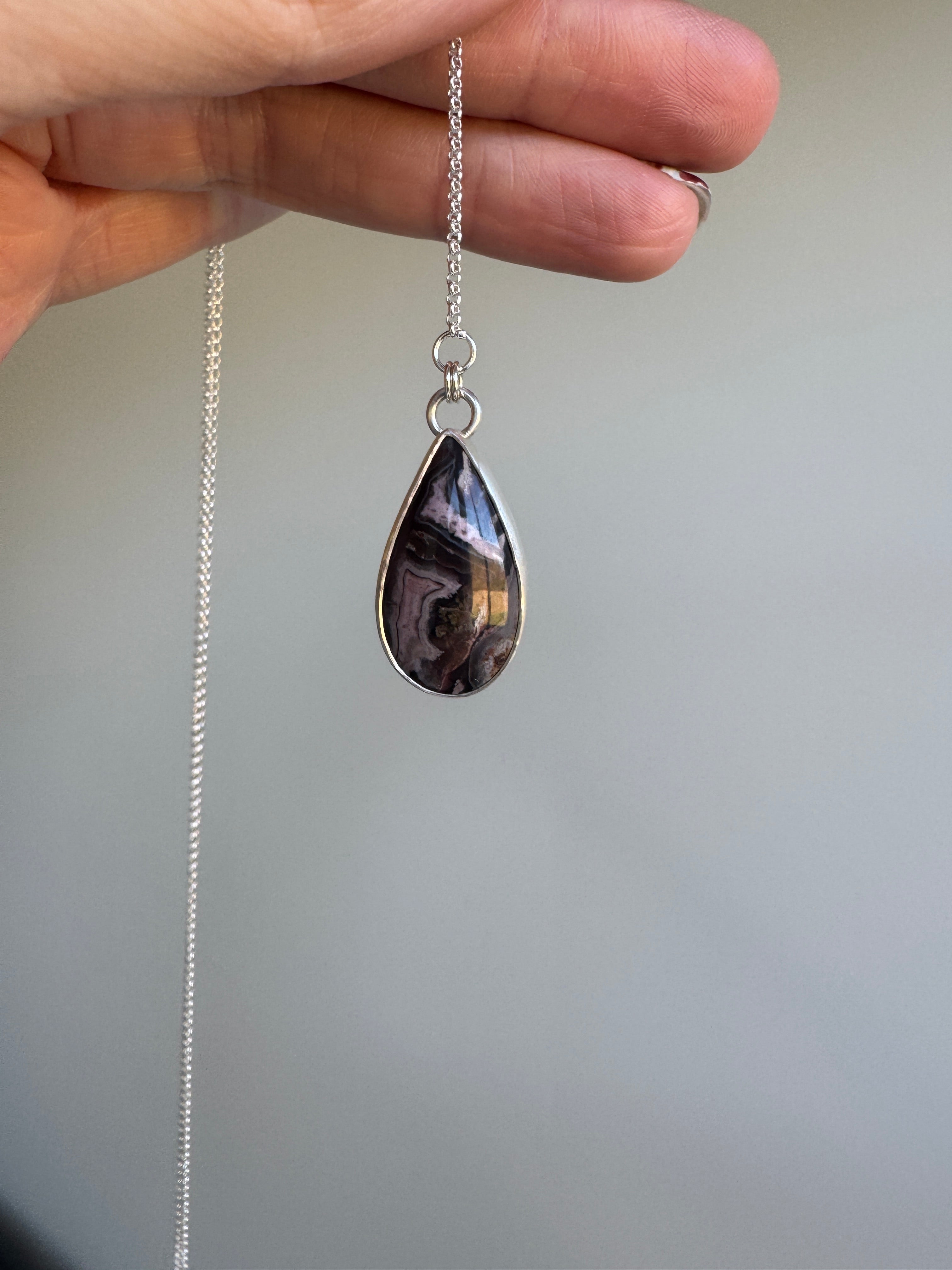 Purple Passion Agate Necklace