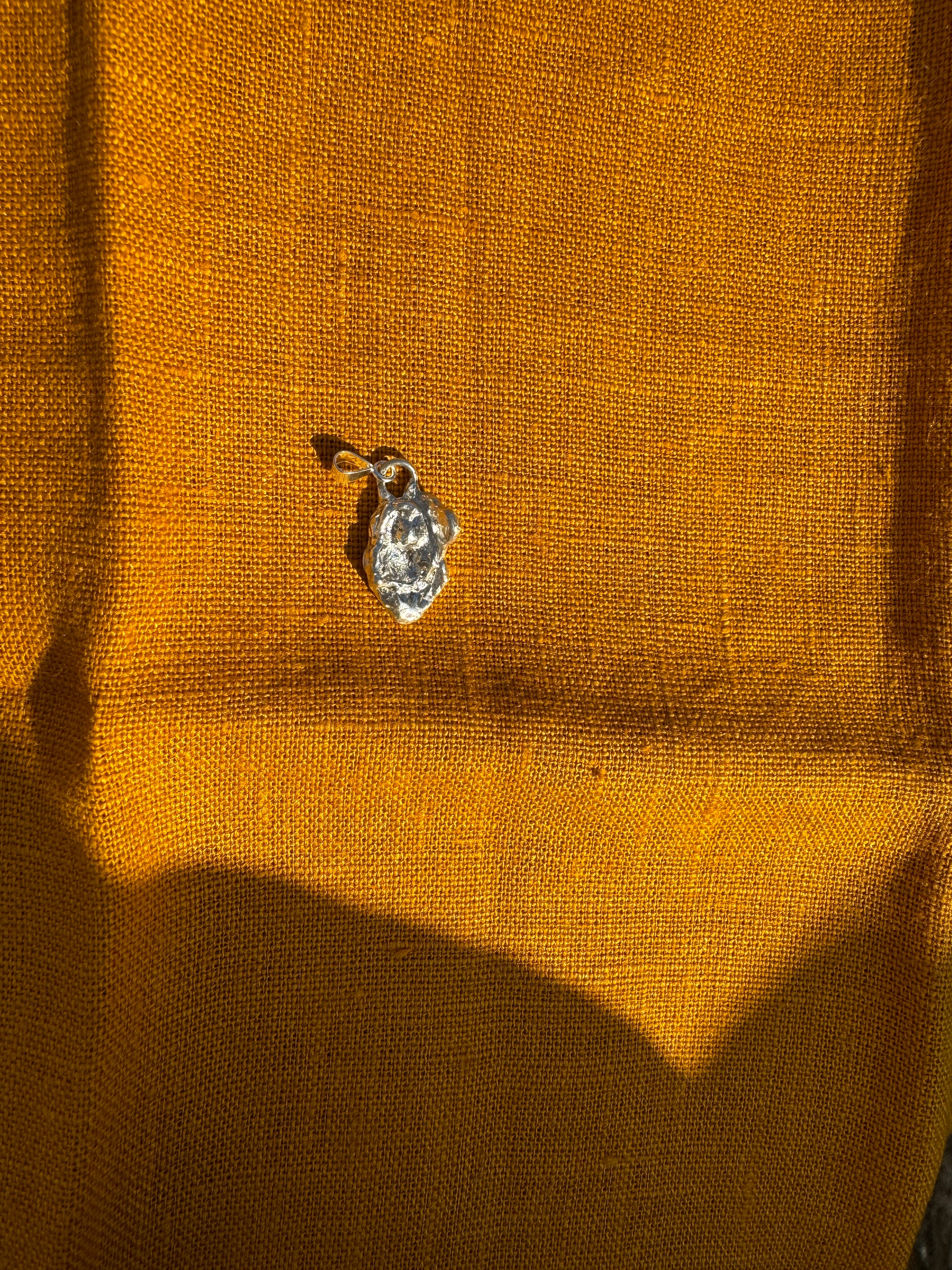 Sterling Silver Water Cast Pendant