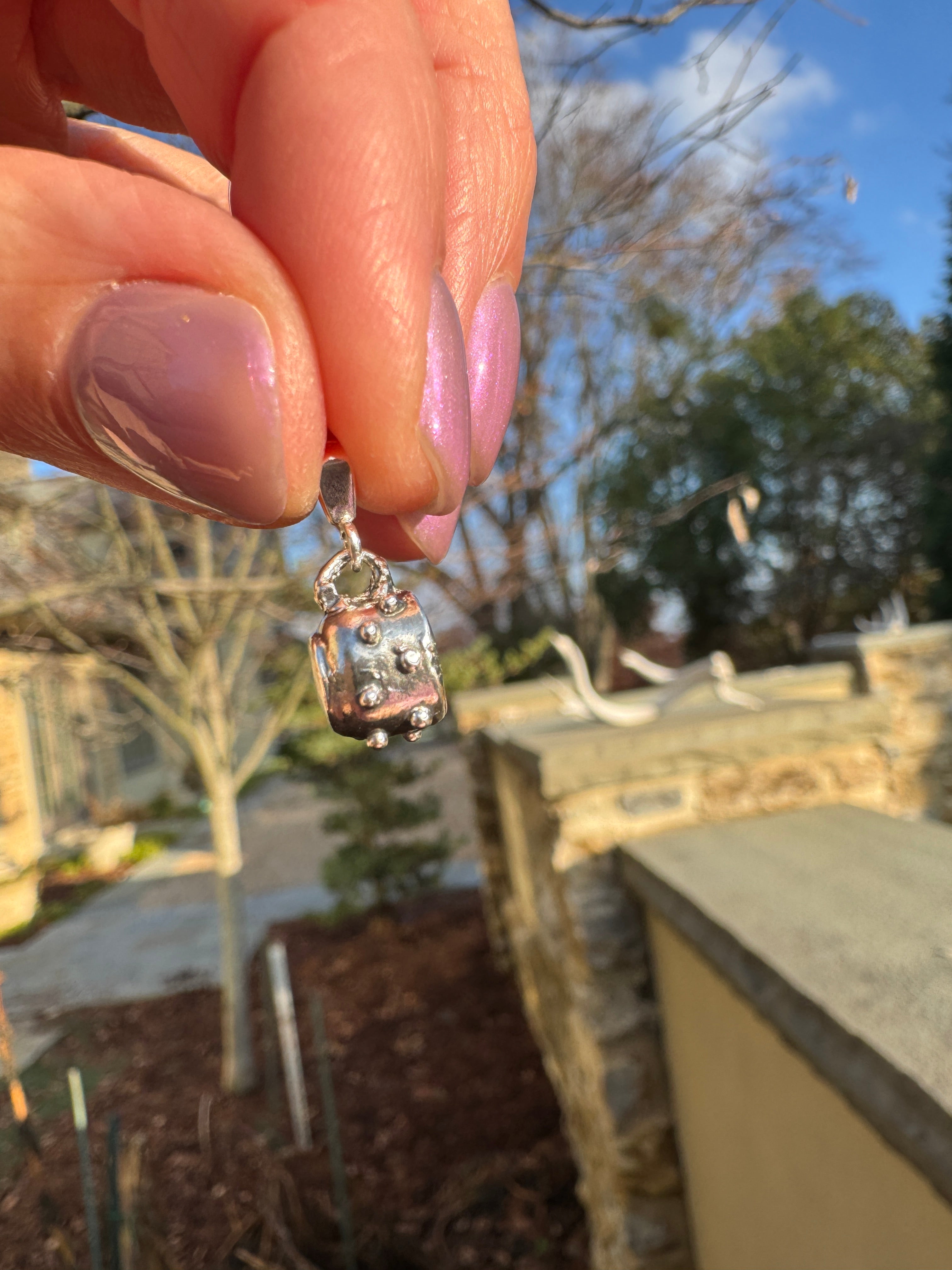 Sterling Silver Teacup Pendant