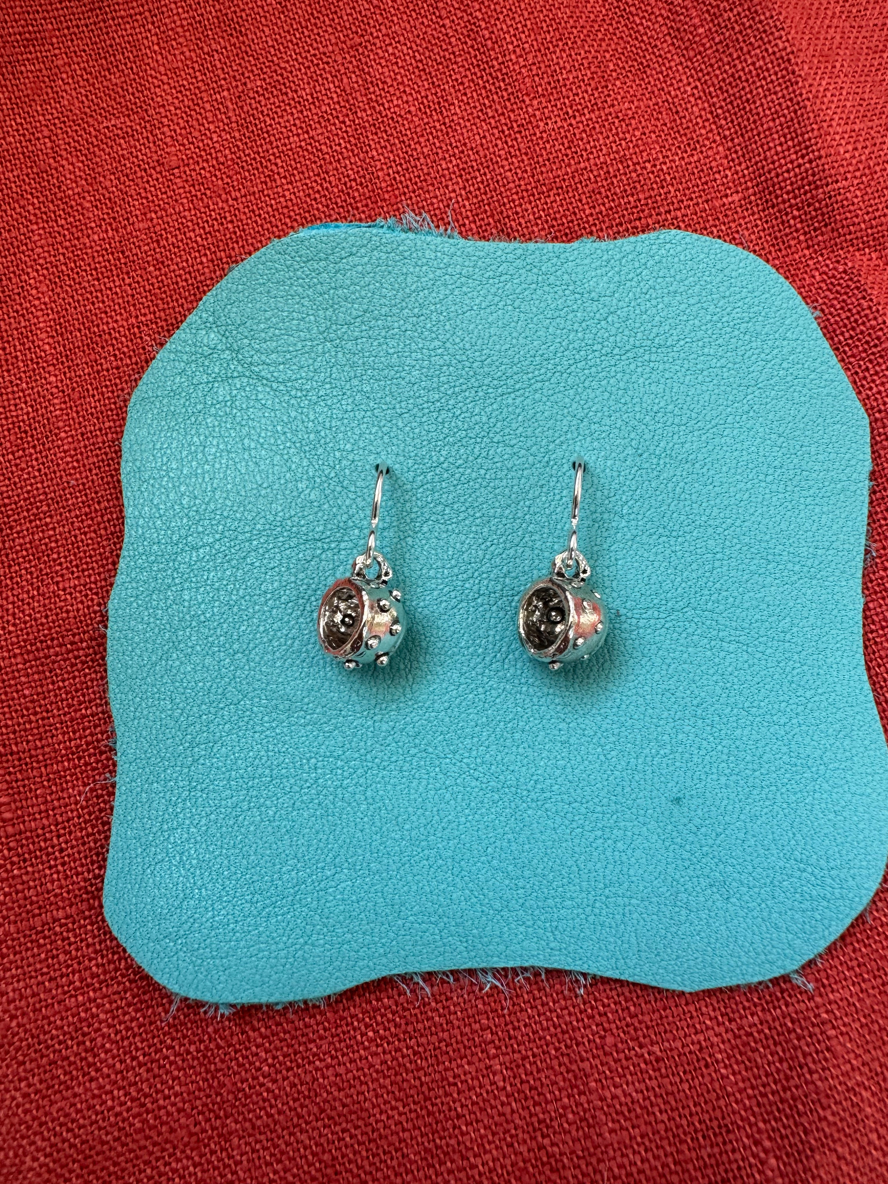 Sterling Silver Teacup Earrings