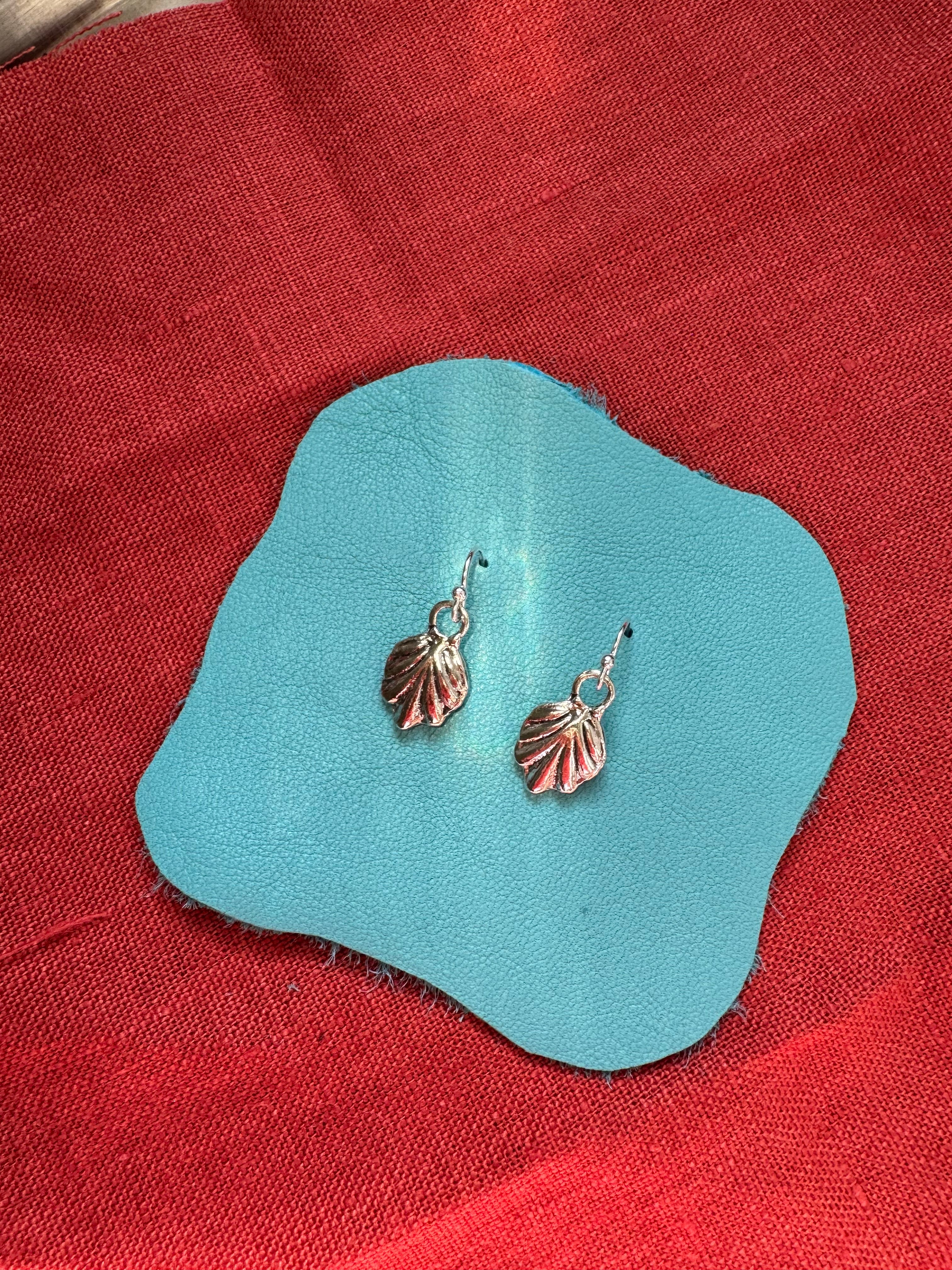 Sterling Silver Leaf Earrings