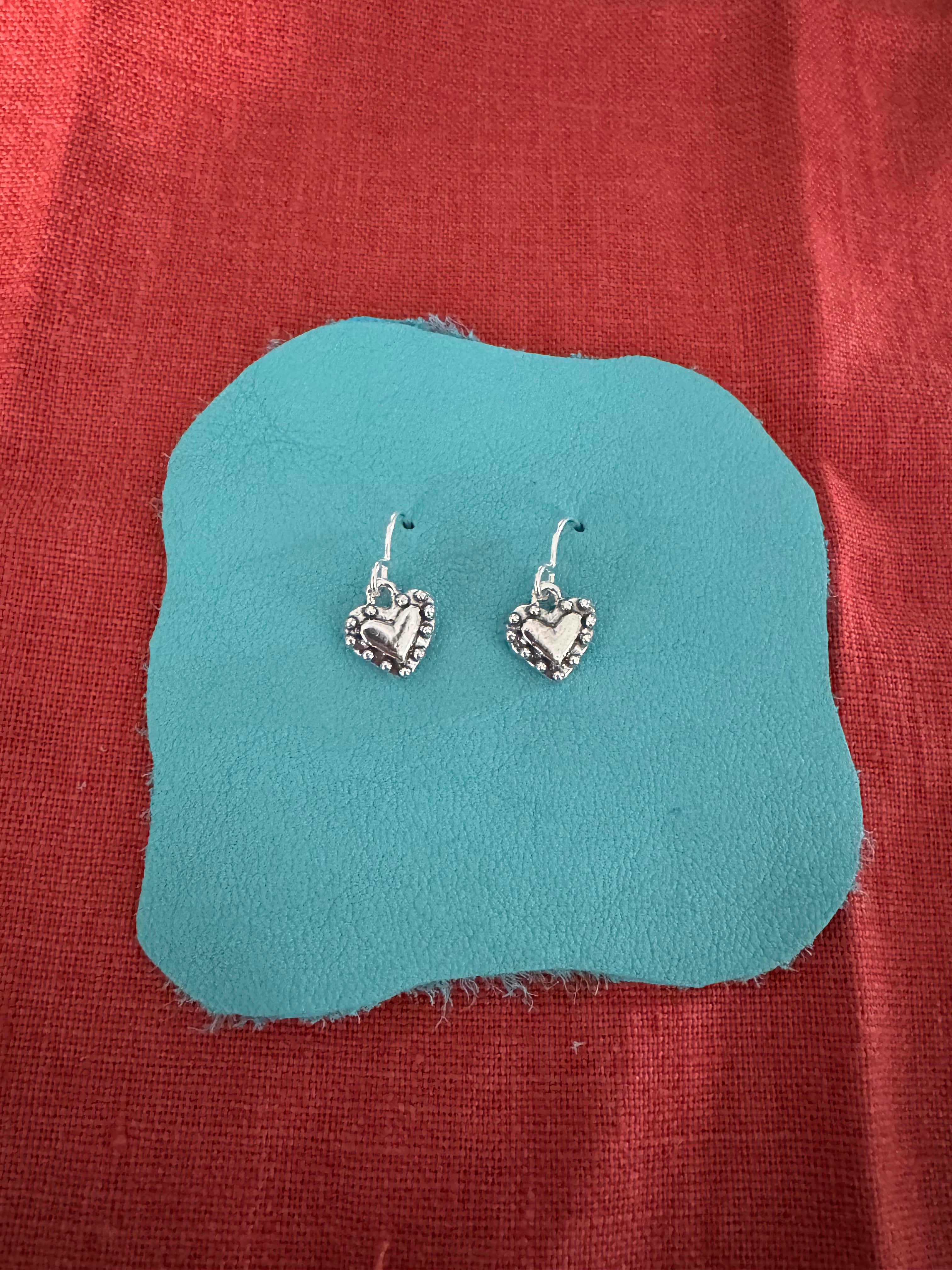 Small Sterling Silver Heart Earrings