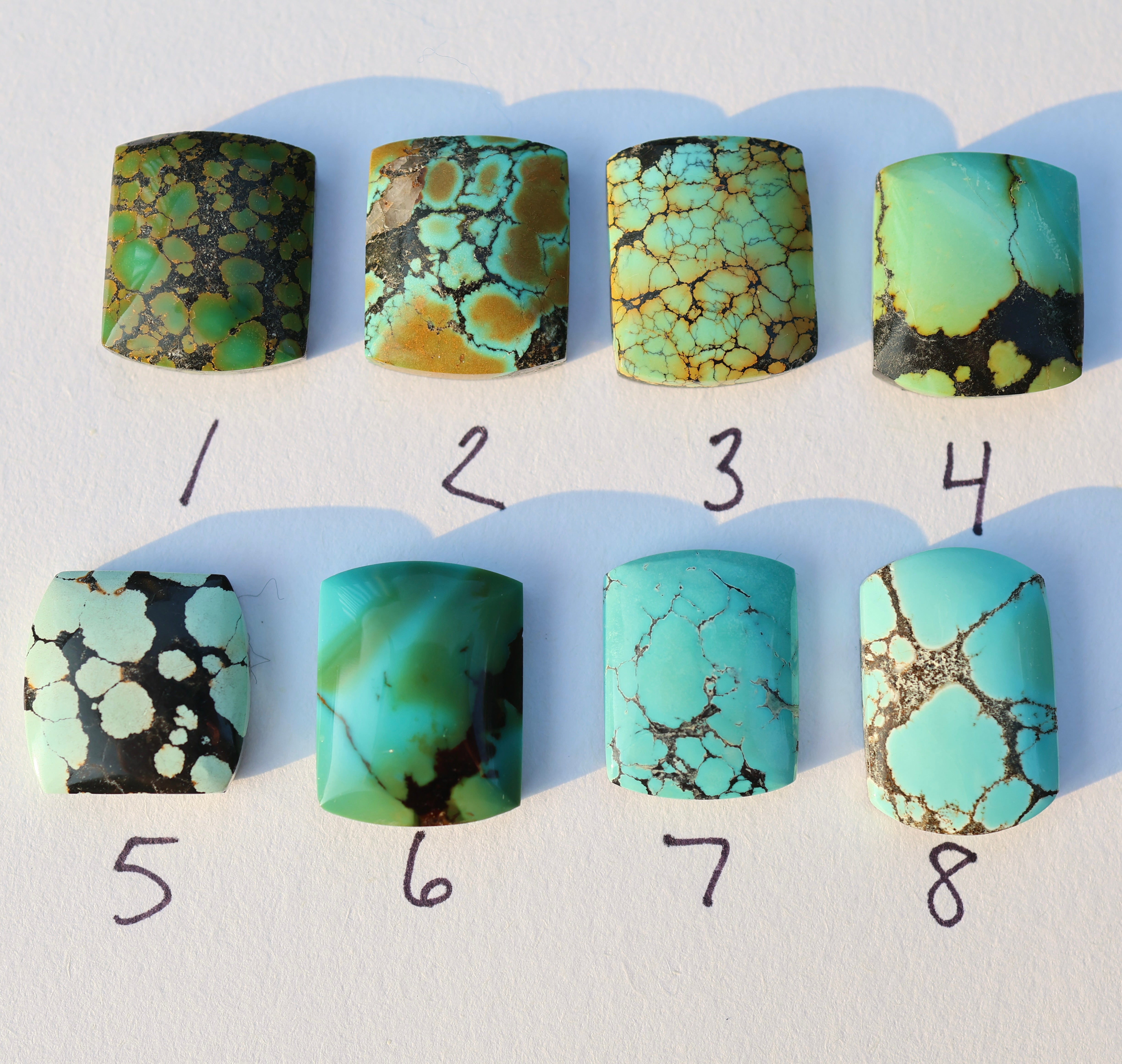 MTO Turquoise Barrel Rings