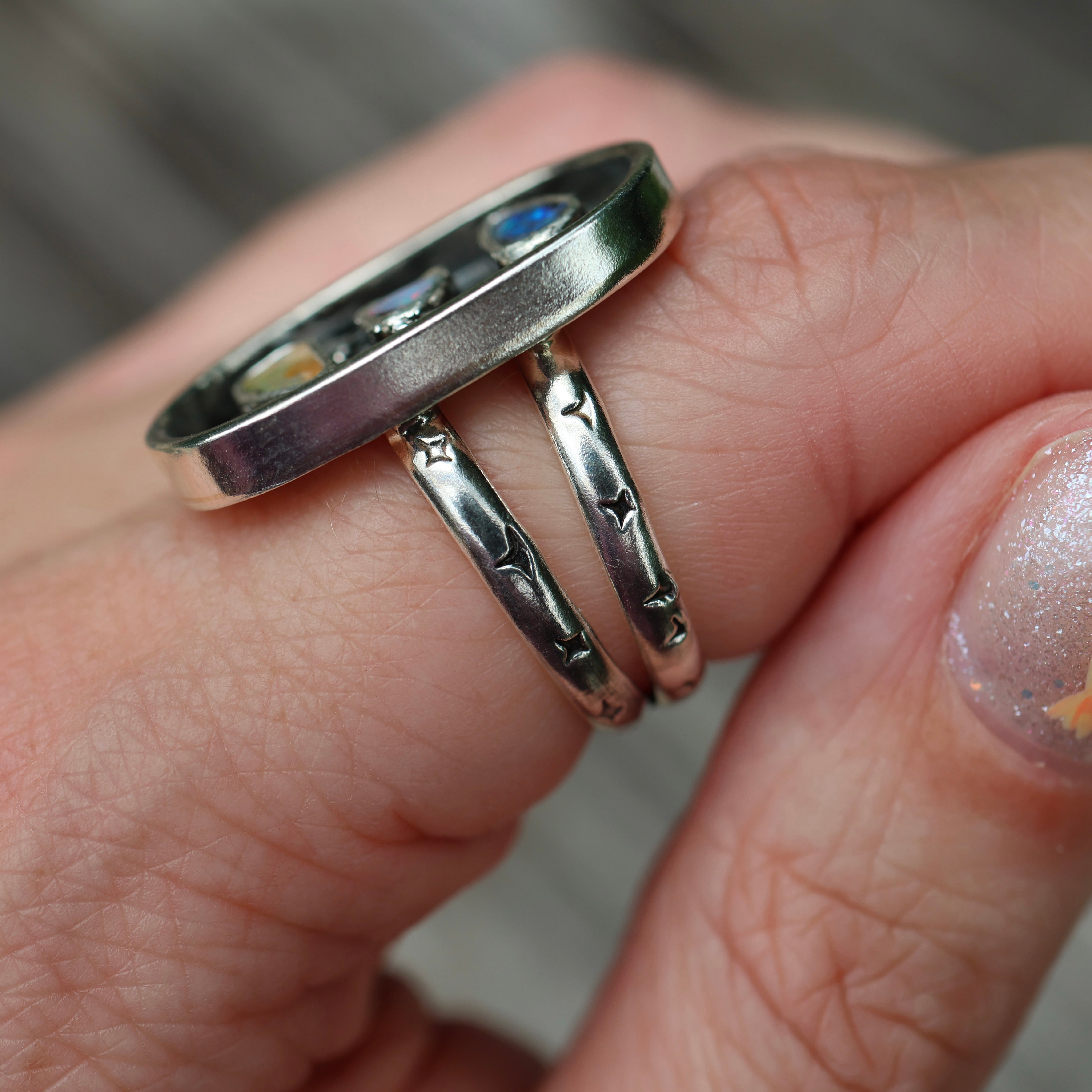 Celestial Opal Ring (Size 7.75)